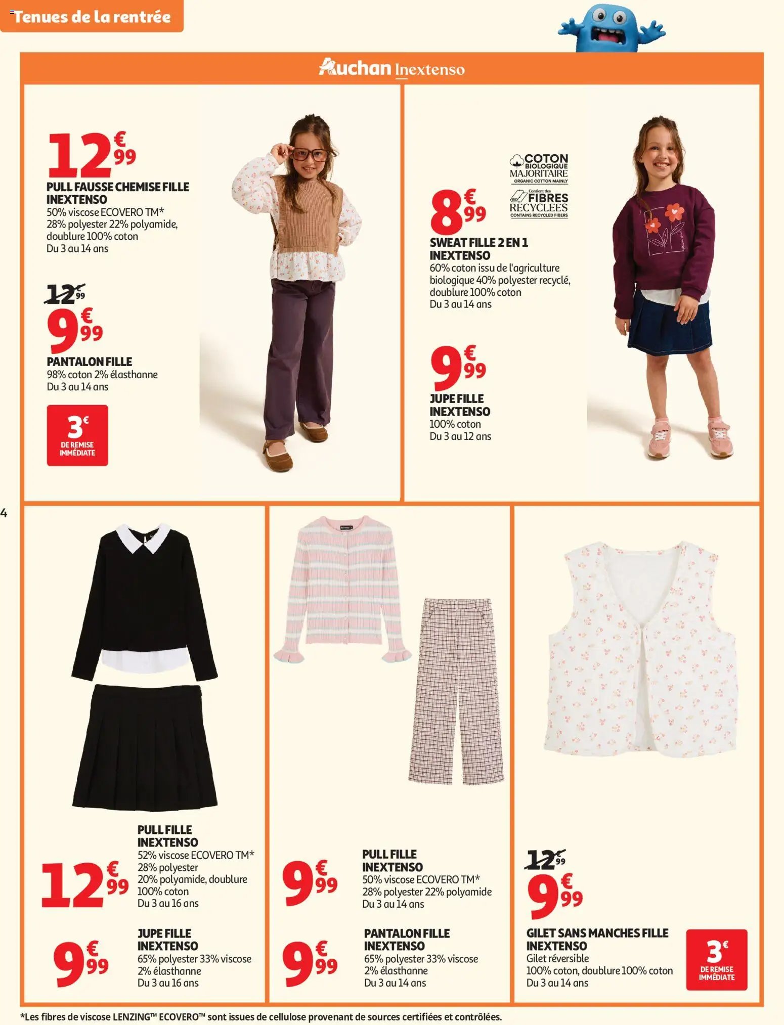 Auchan folder van 11.08.2026 Auchan Vêtements enfants rentrée