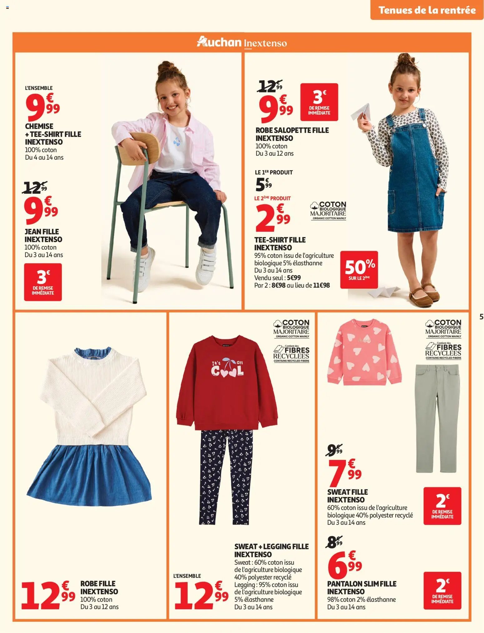 Auchan folder van 11.08.2026 Auchan Vêtements enfants rentrée