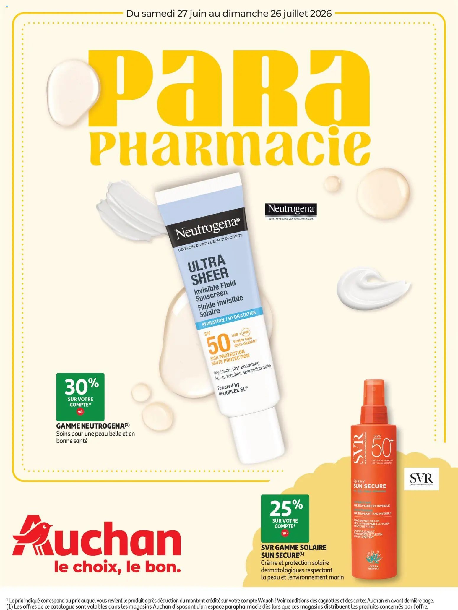 Auchan folder van 27.06.2026 Auchan Parapharmacie, beauté