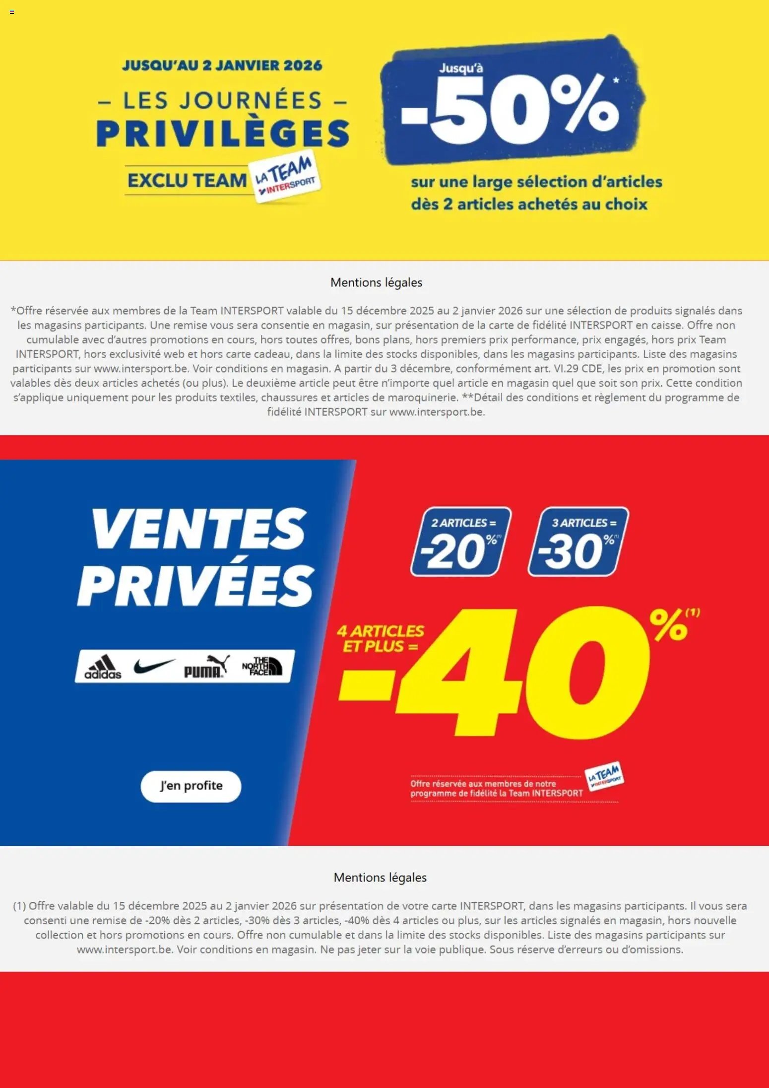 Intersport folder van 15.12.2025 Folder / Publicité