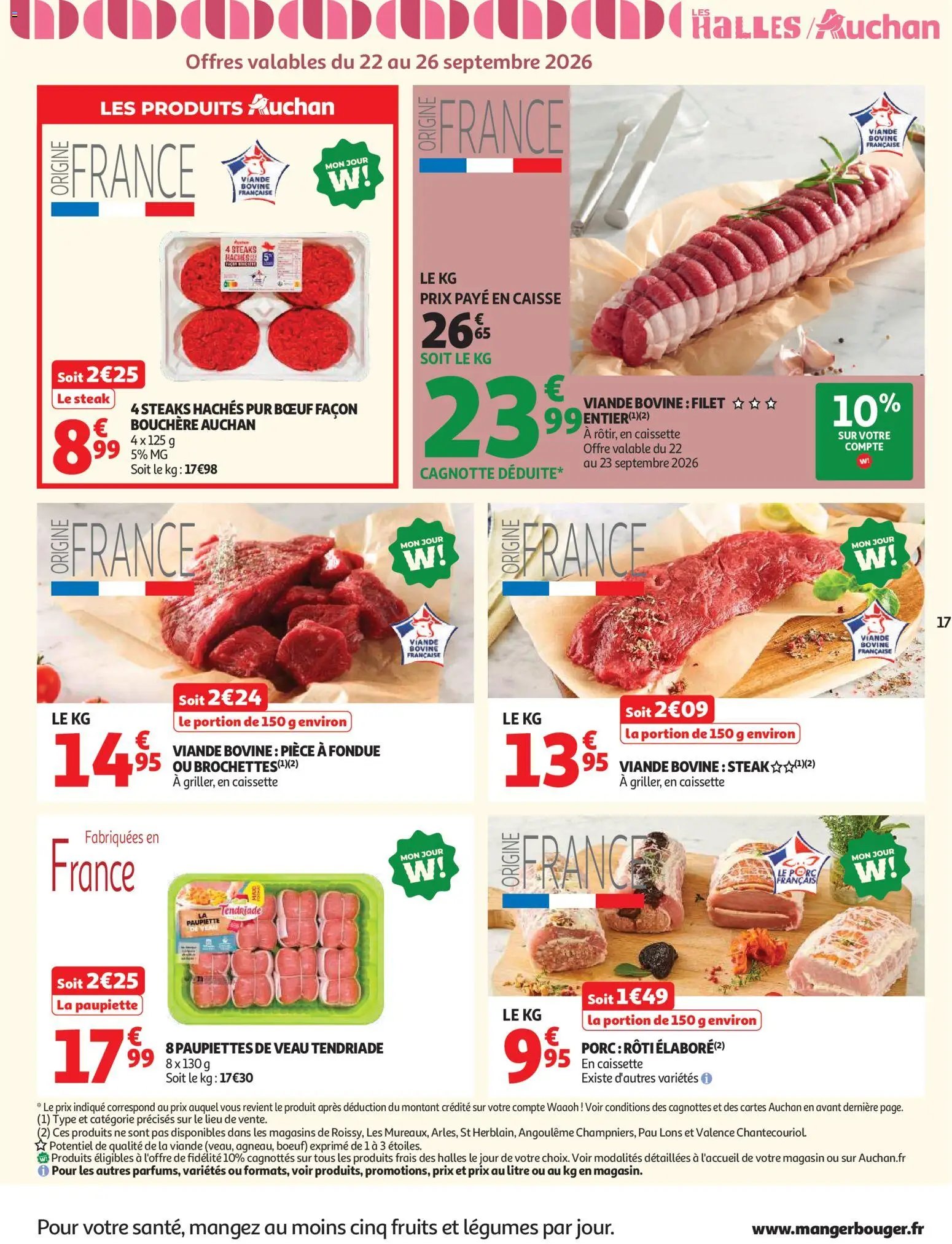 Auchan folder van 22.09.2026 Auchan Saveurs d'Asie hypers