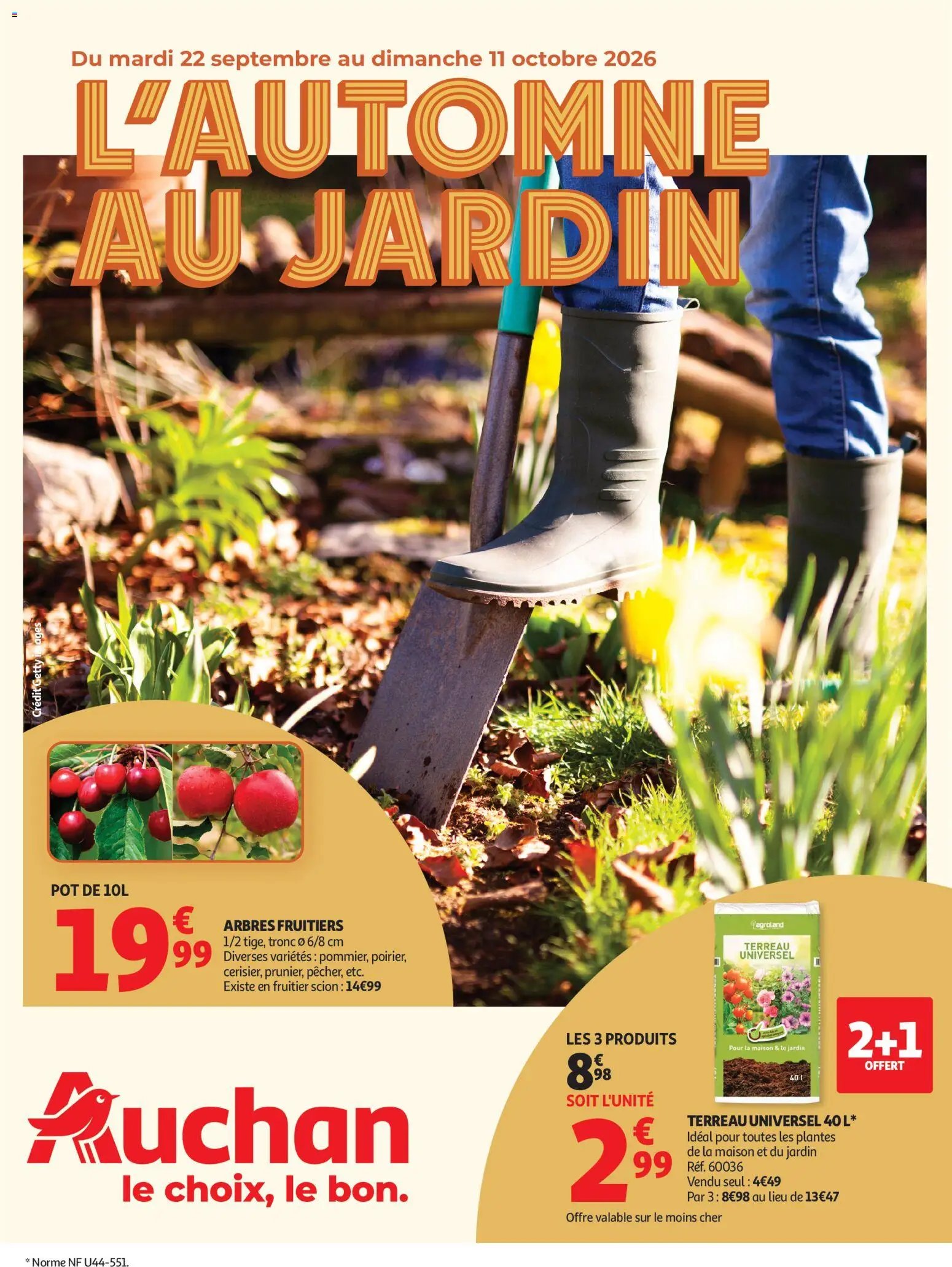 Auchan folder van 22.09.2026 Auchan Jardinage automne