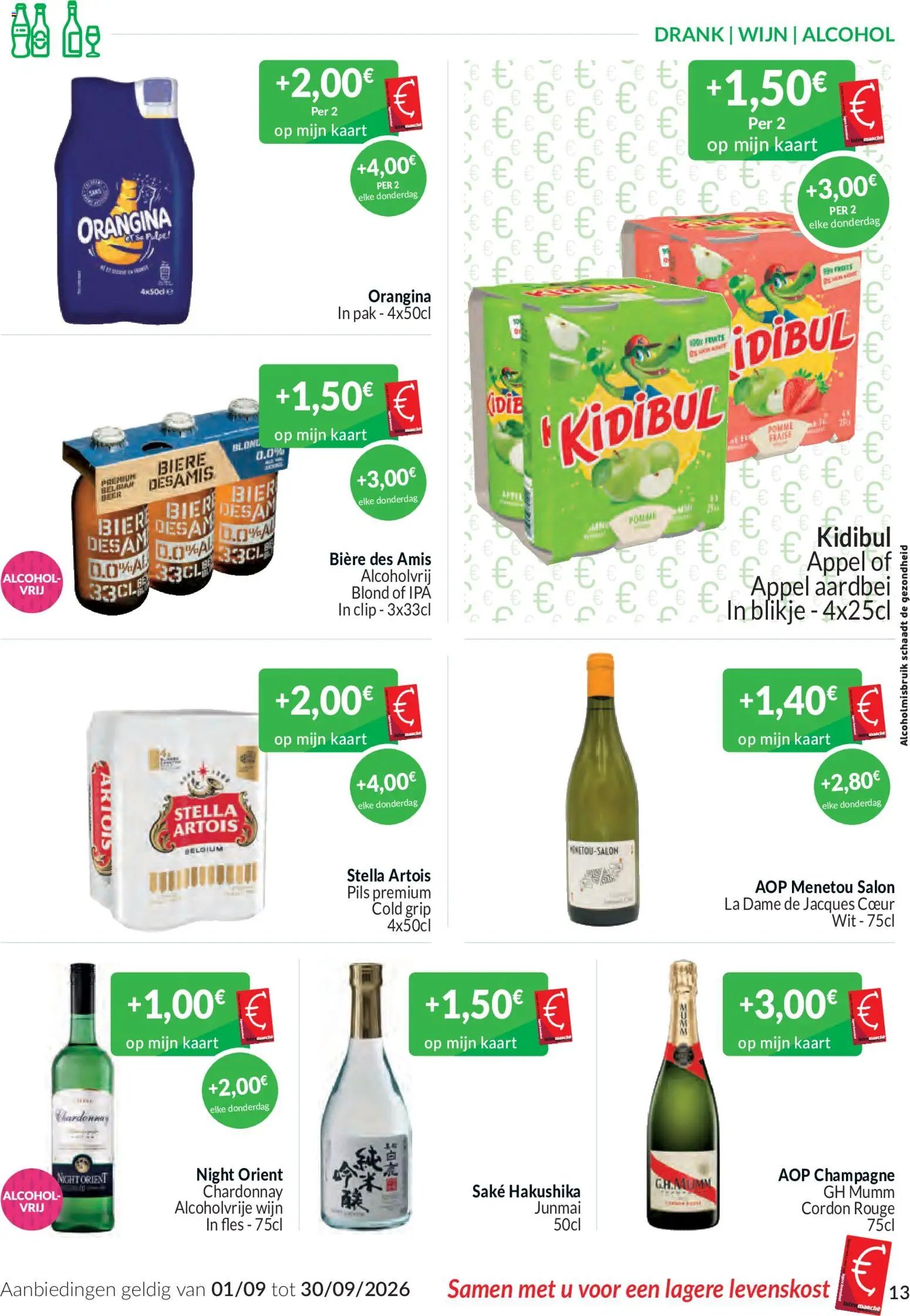 Intermarché folder van 01.09.2026 Intermarché De septemberaanbiedingen met de Intermarché-kaart