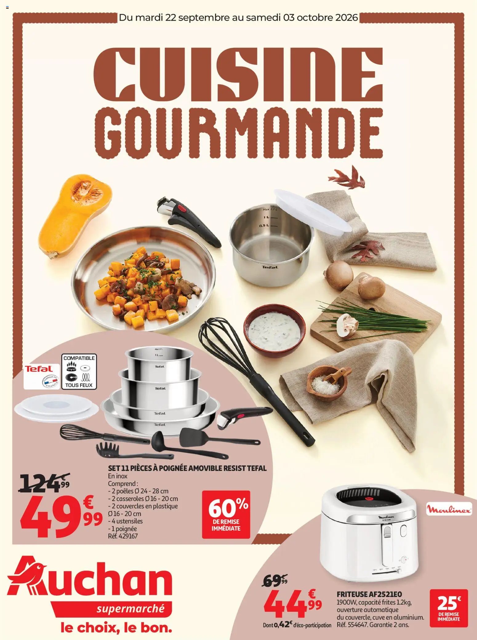 Auchan folder van 22.09.2026 Auchan Cuisine gourmande supers
