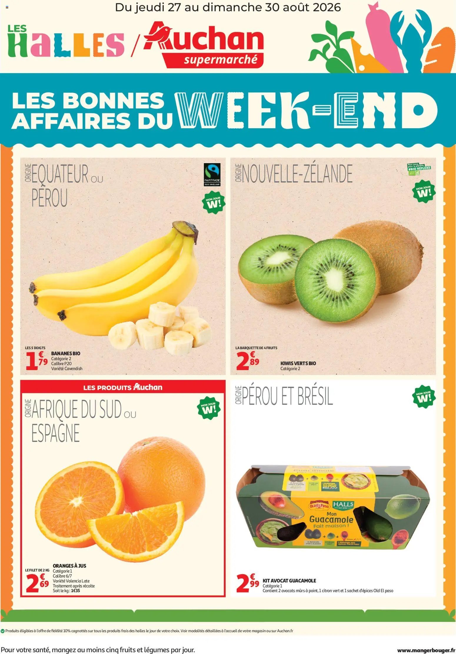 Auchan folder van 27.08.2026 Auchan Les bons plan du week end dans votre super
