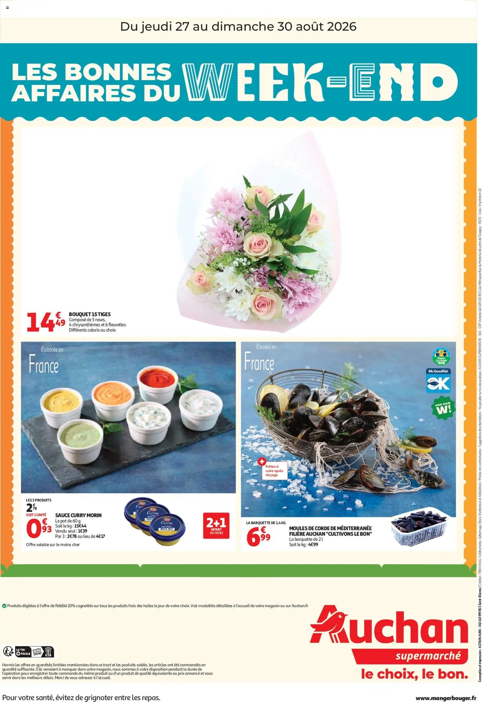 Auchan folder van 27.08.2026 Auchan Les bons plan du week end dans votre super