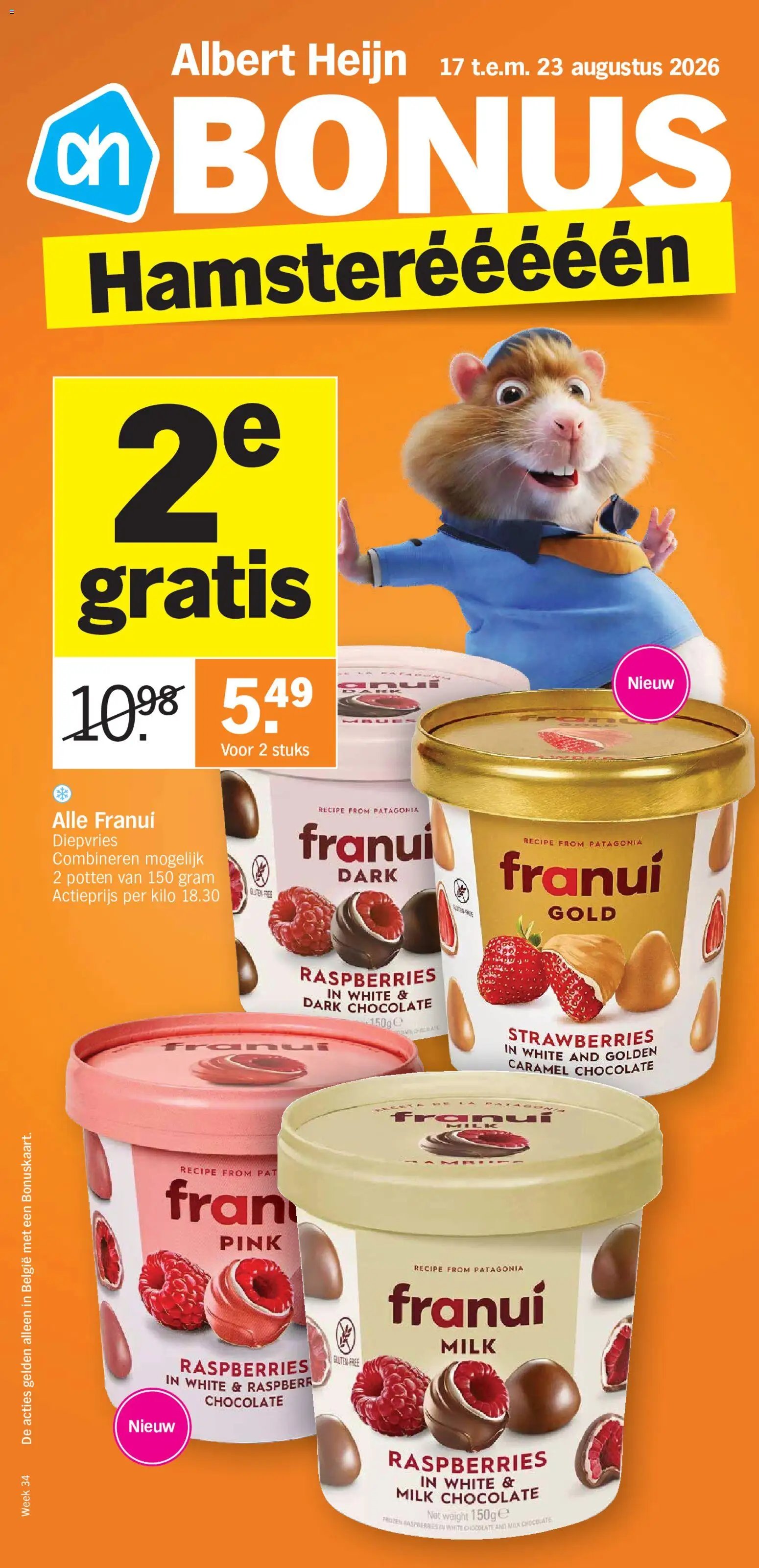 Albert Heijn folder van 17.08.2026 Albert Heijn Folder week / de la semaine 34