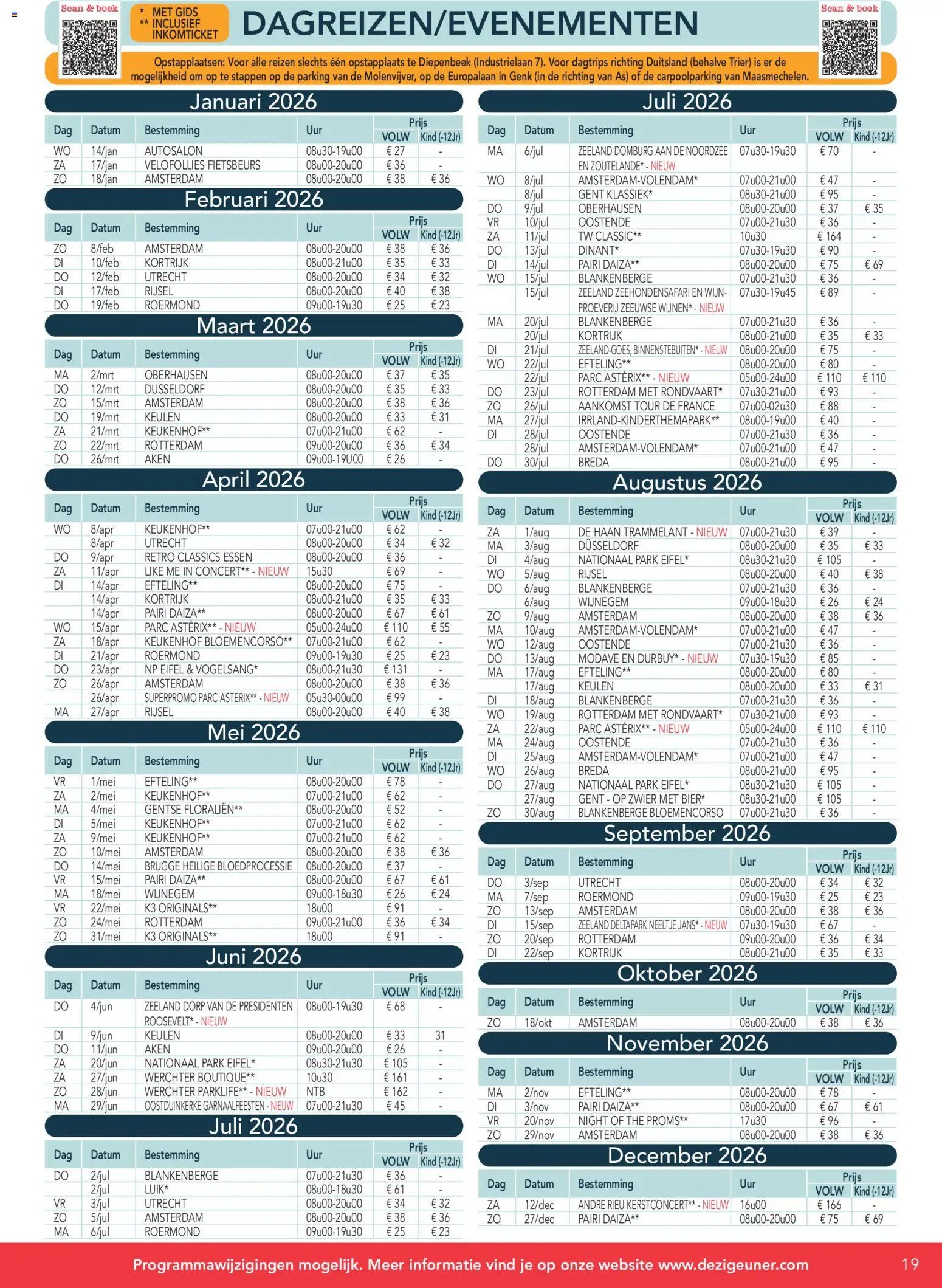 De Zigeuner folder van 22.12.2025 Folder / Publicité