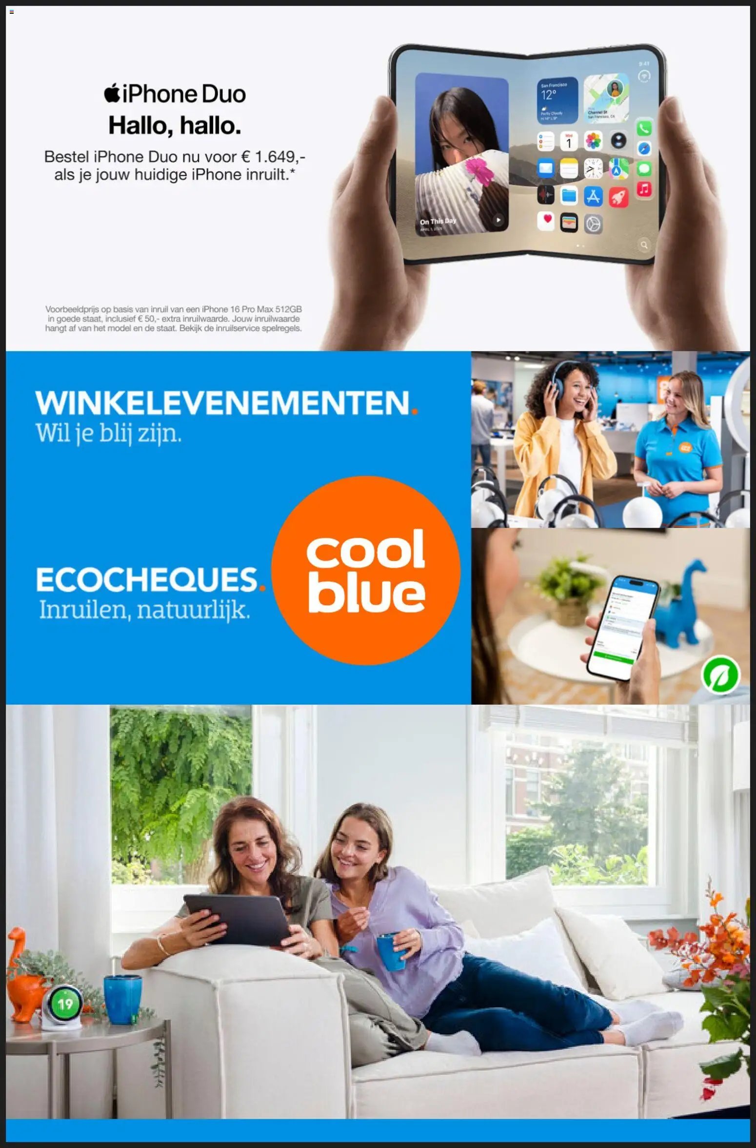 Coolblue folder vanaf 29/10/2026