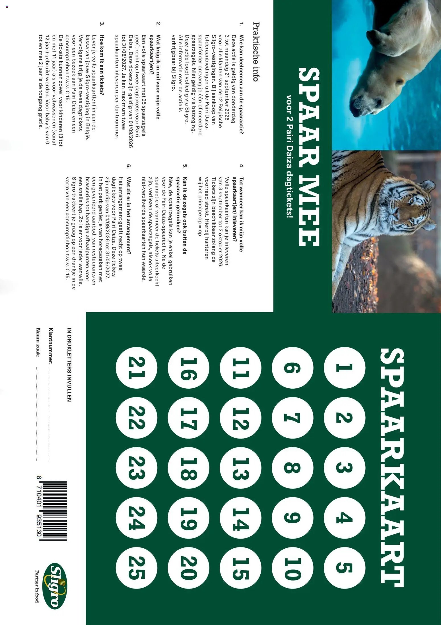 Sligro folder van 03.09.2026 Sligro folder Spaar