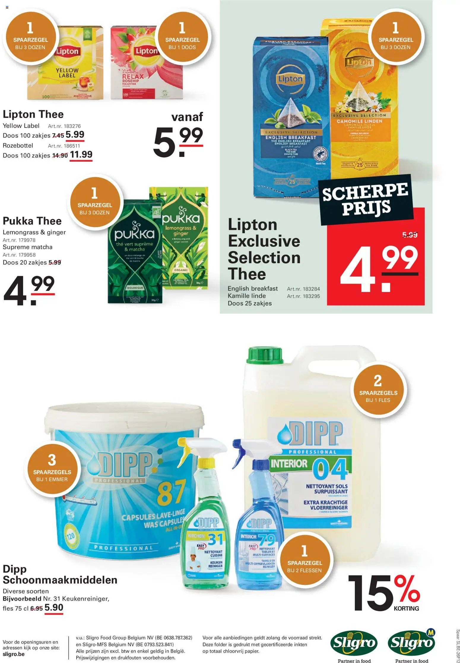 Sligro folder van 03.09.2026 Sligro folder Spaar