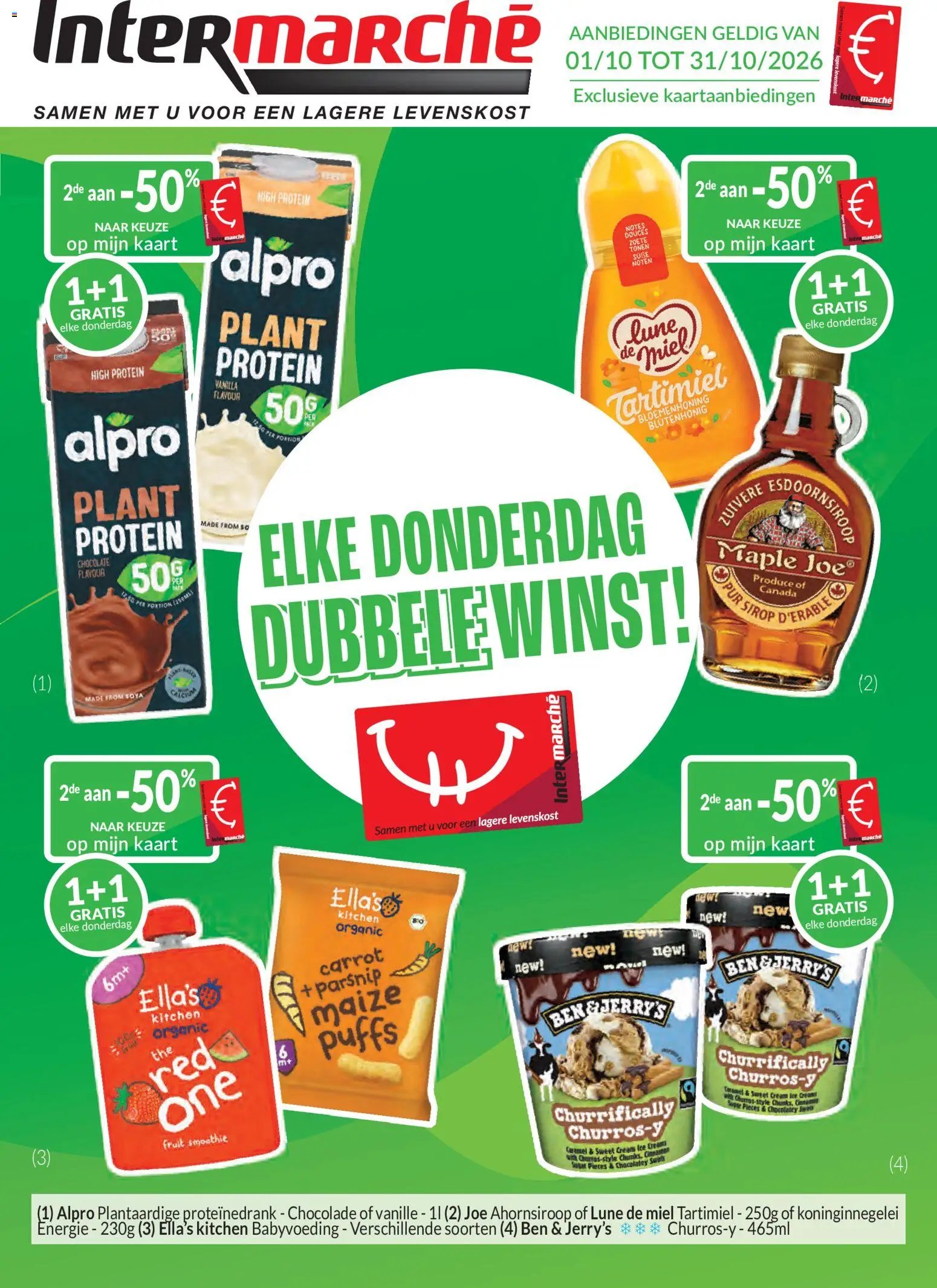 Intermarché folder van 01.10.2026 Intermarché - De oktoberaanbeidingen met de Intermarché-kaart