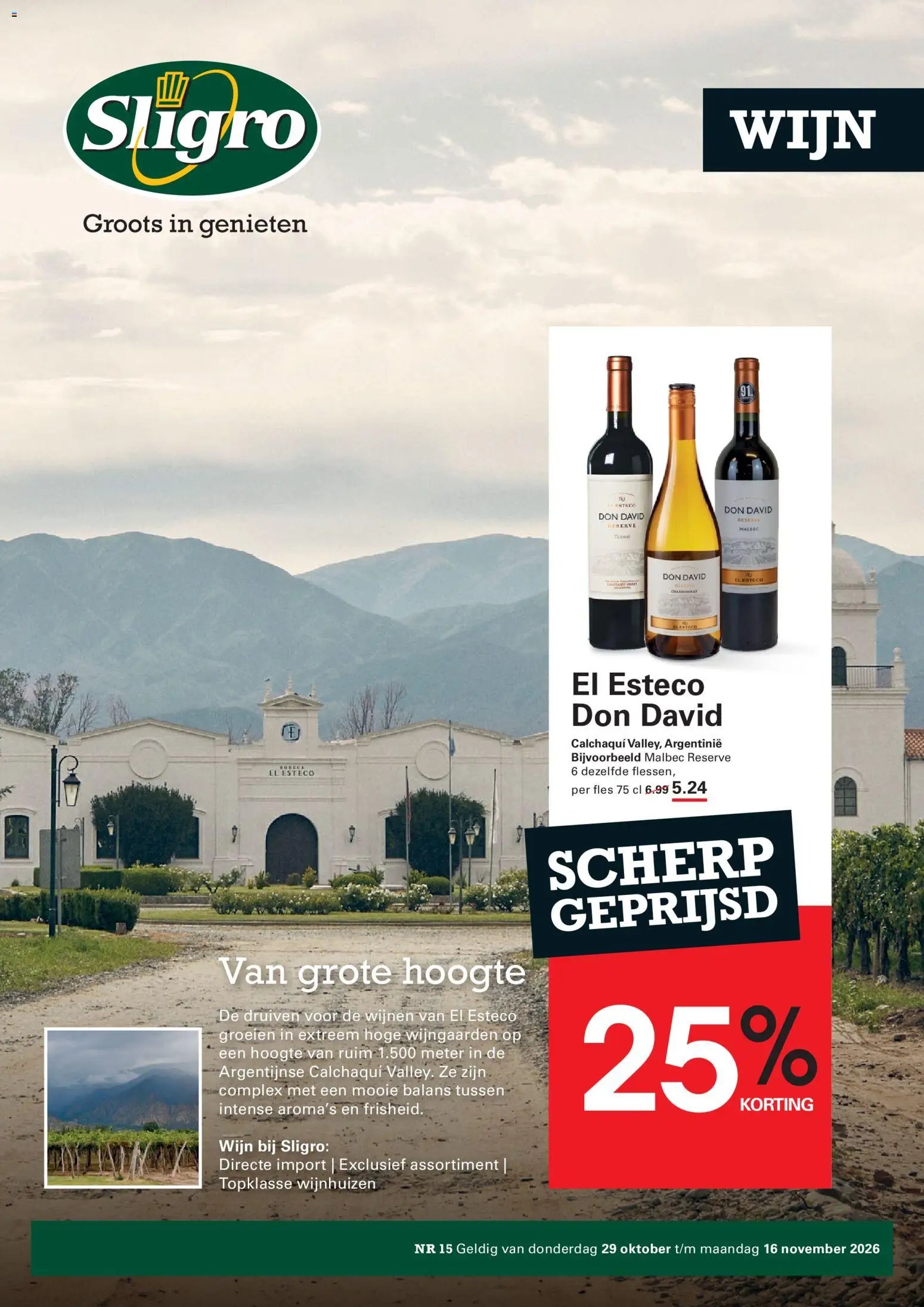 Sligro folder vanaf 19/10/2026