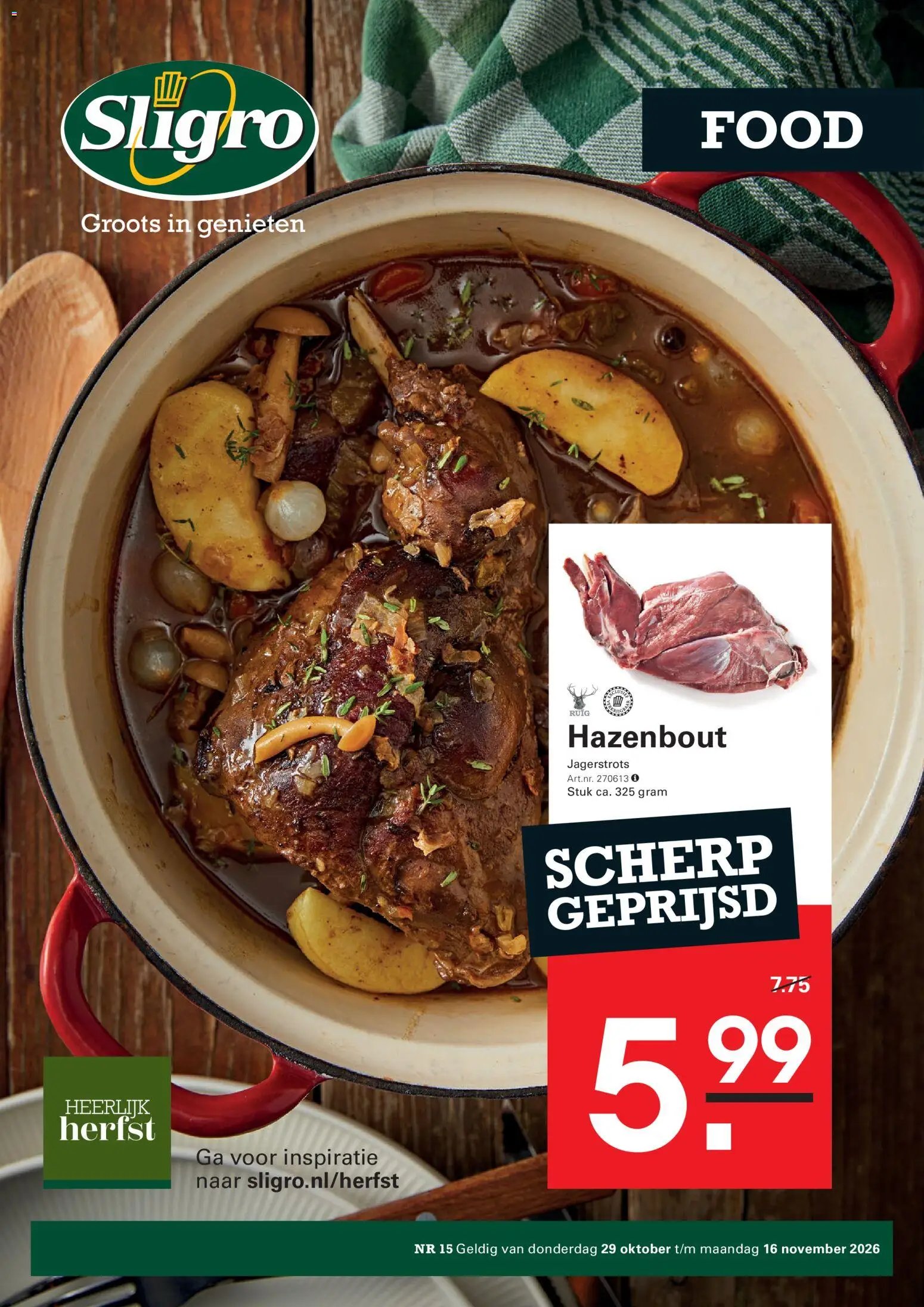 Sligro folder vanaf 19/10/2026