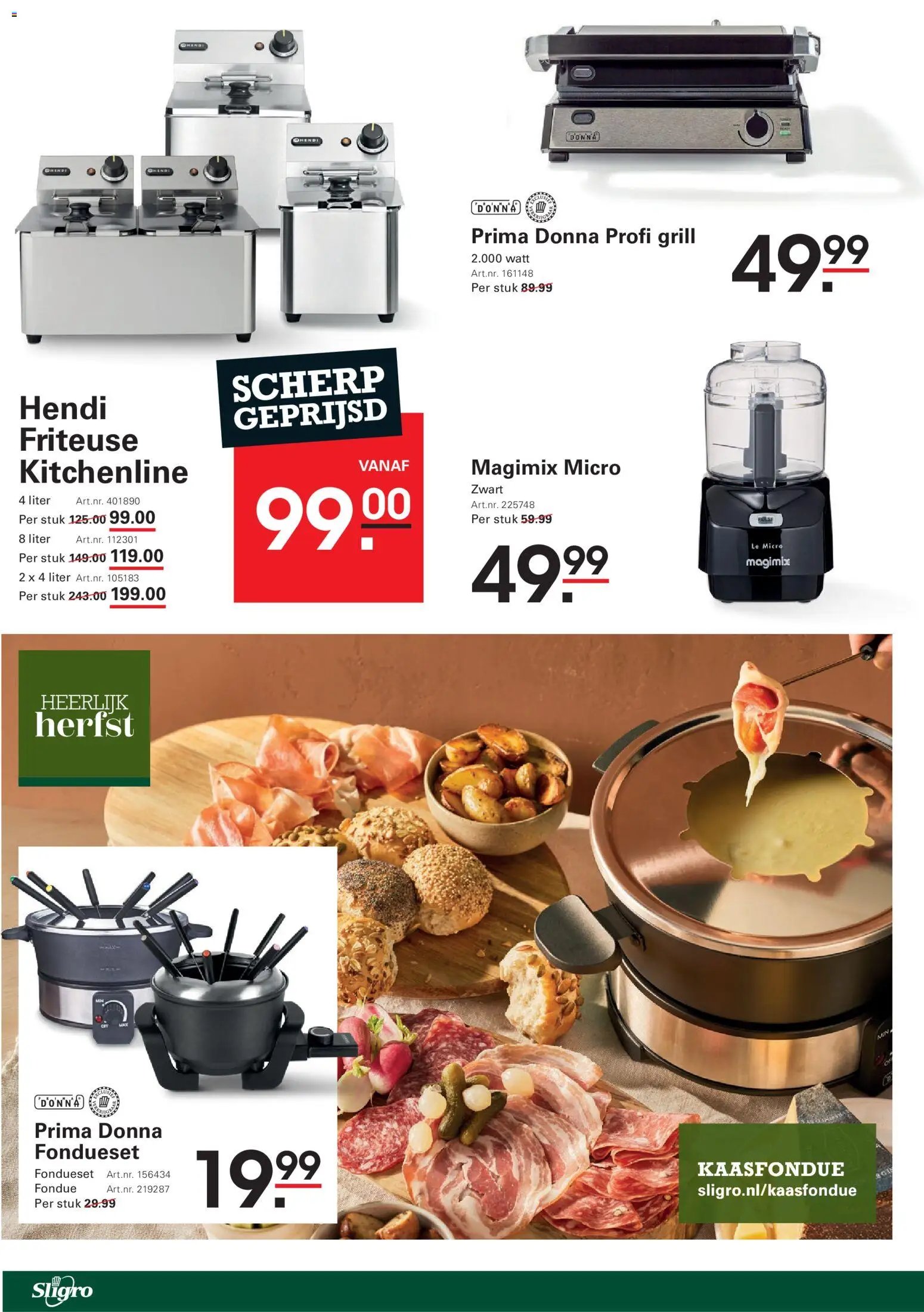 Sligro folder vanaf 19/10/2026