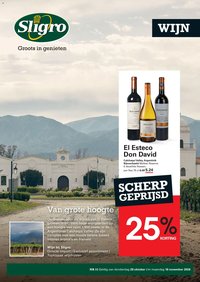 Sligro folder vanaf 19/10/2026