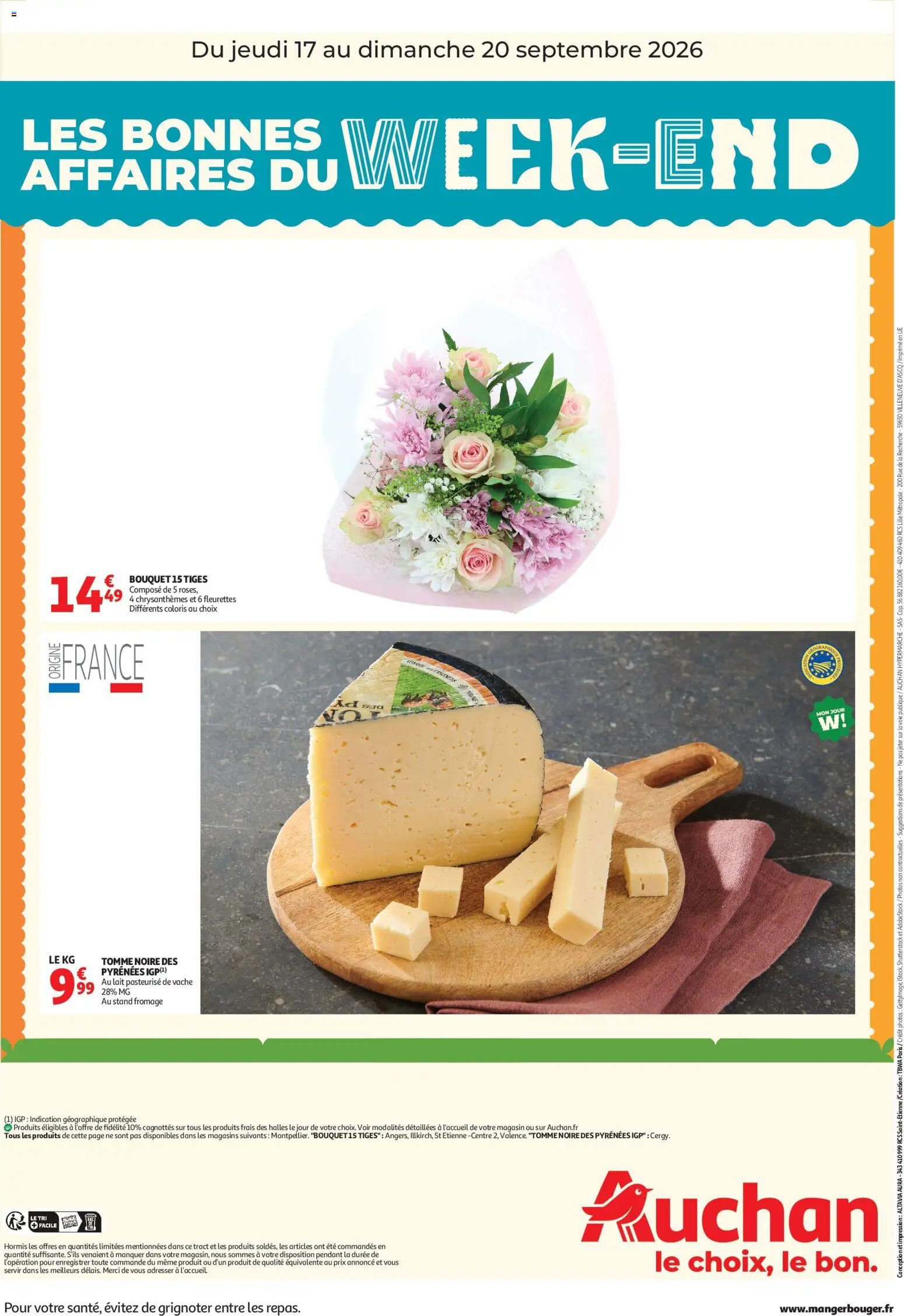 Auchan folder van 17.09.2026 Auchan Les bons plan du week end dans votre hyper