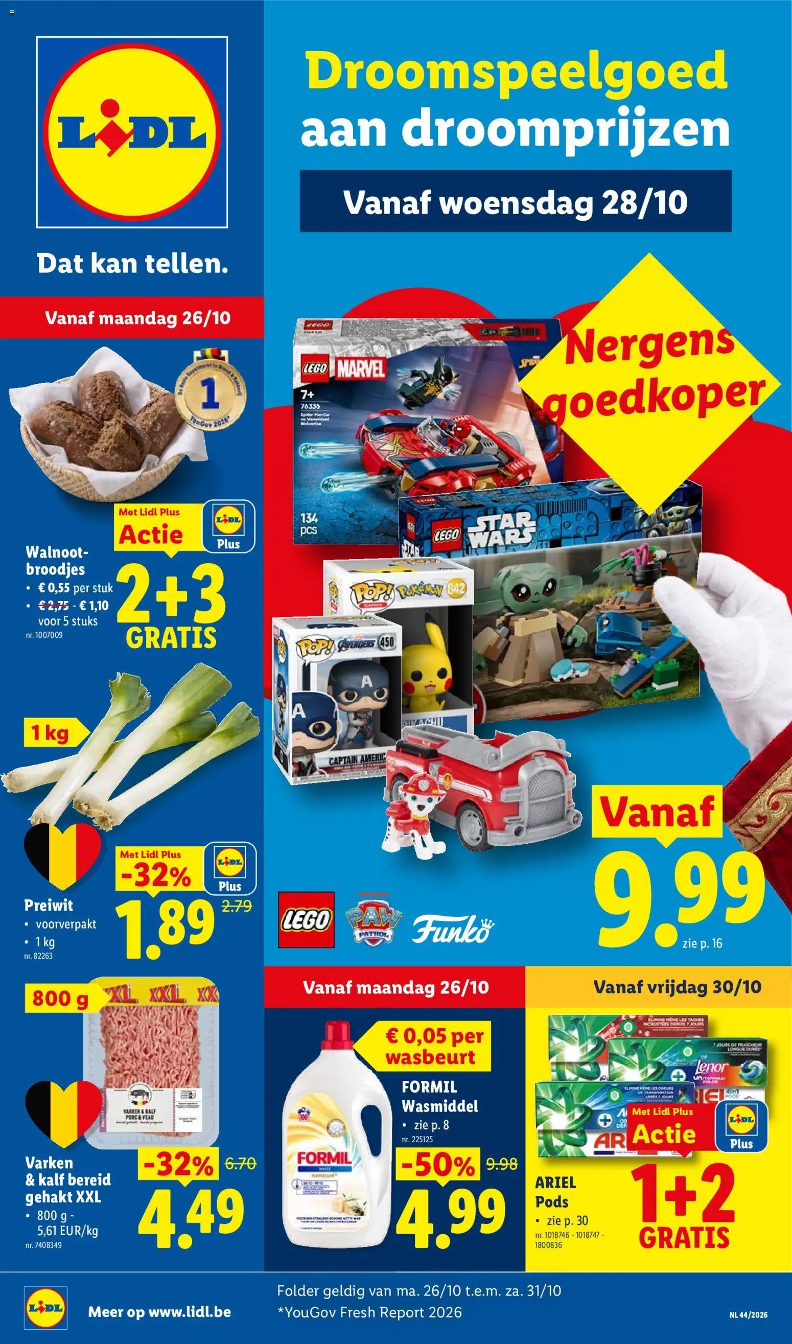 LIDL FOLDER 26/10/2026 - deze week (België)