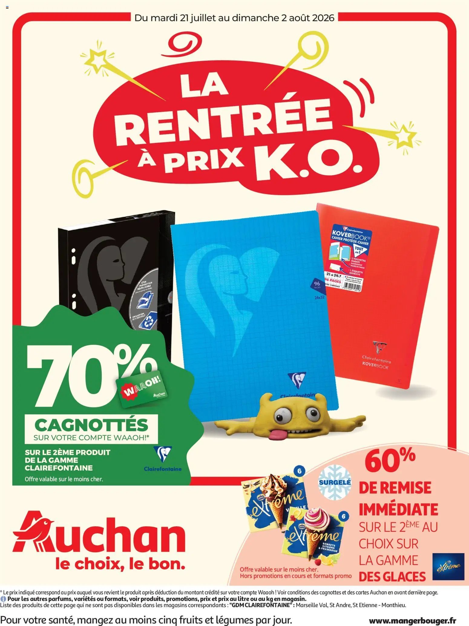 Auchan folder van 21.07.2026 Auchan Promos XXL, rentrée