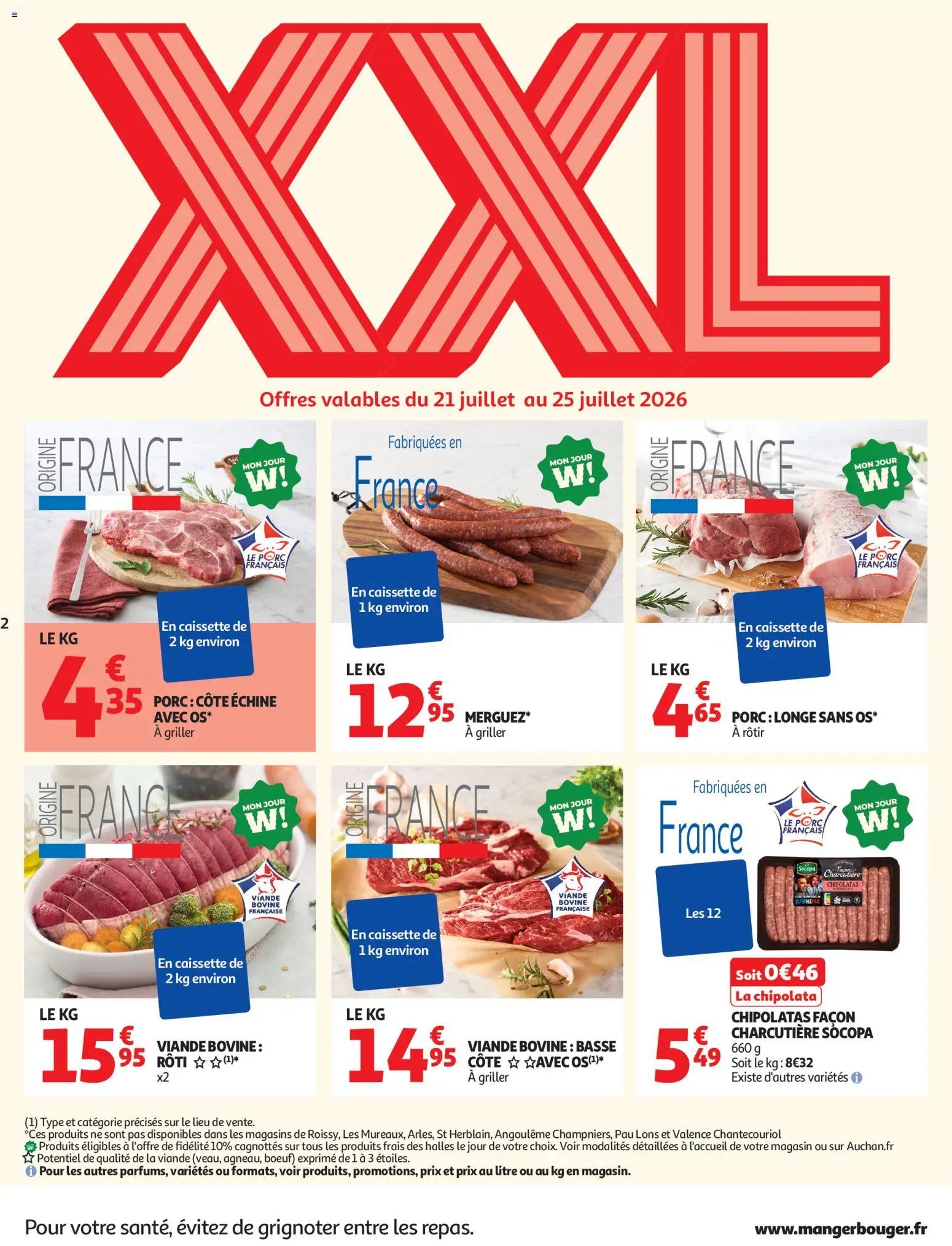 Auchan folder van 21.07.2026 Auchan Promos XXL, rentrée