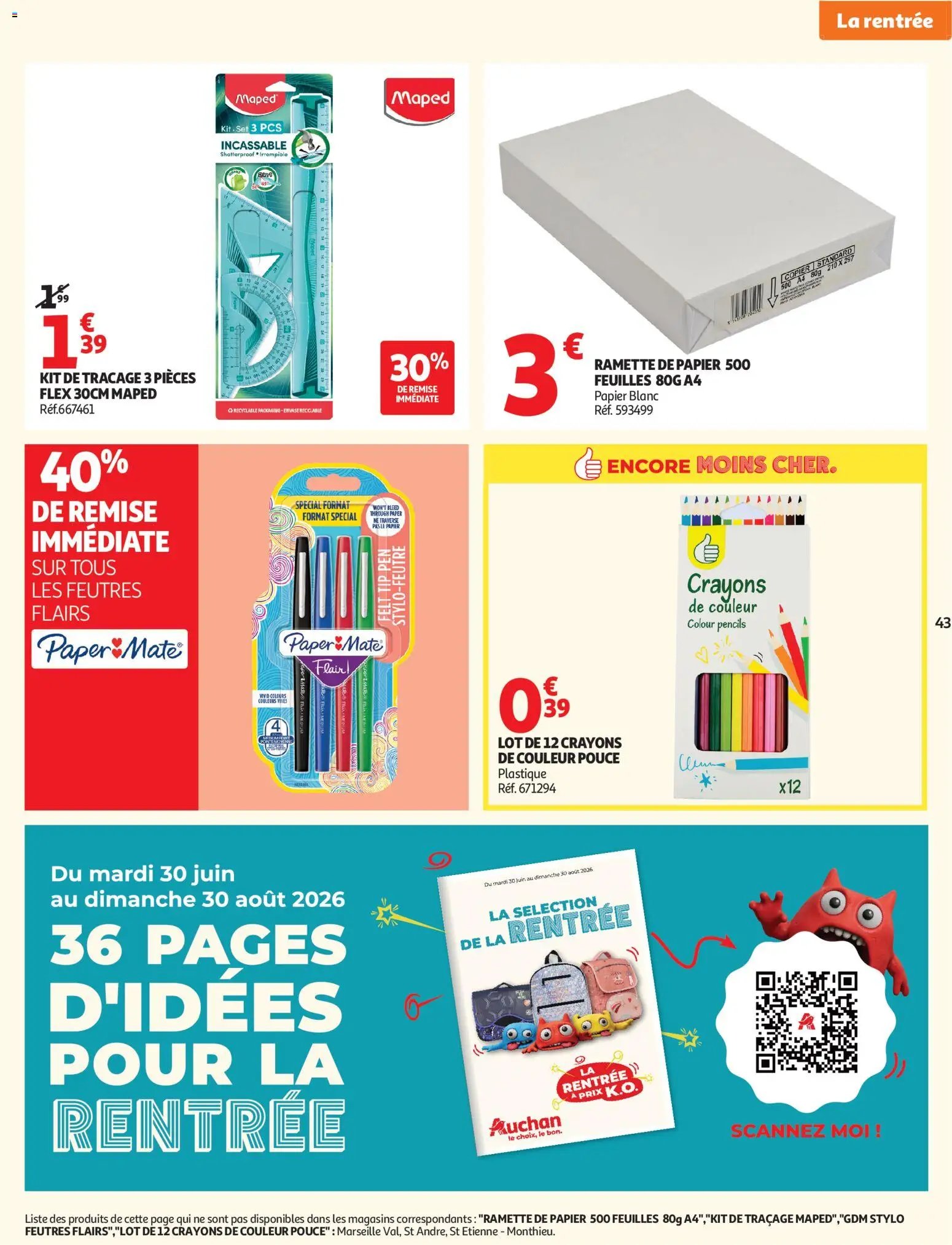 Auchan folder van 21.07.2026 Auchan Promos XXL, rentrée