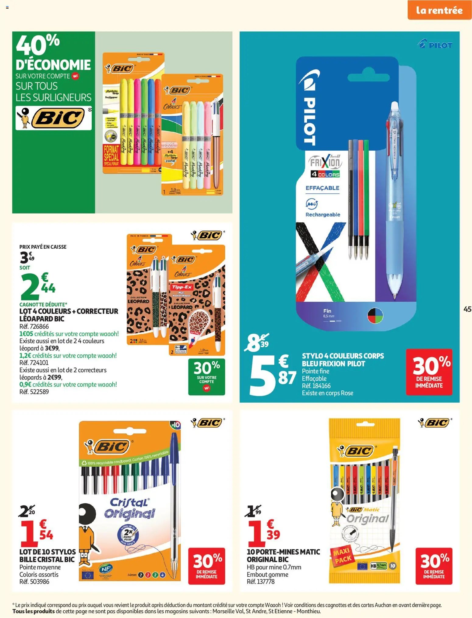 Auchan folder van 21.07.2026 Auchan Promos XXL, rentrée