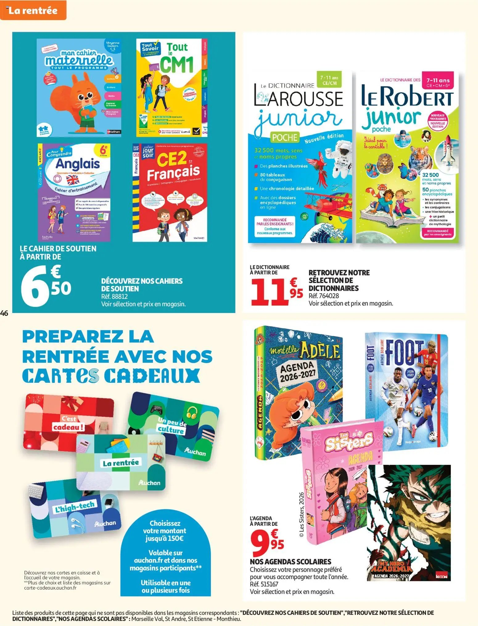 Auchan folder van 21.07.2026 Auchan Promos XXL, rentrée