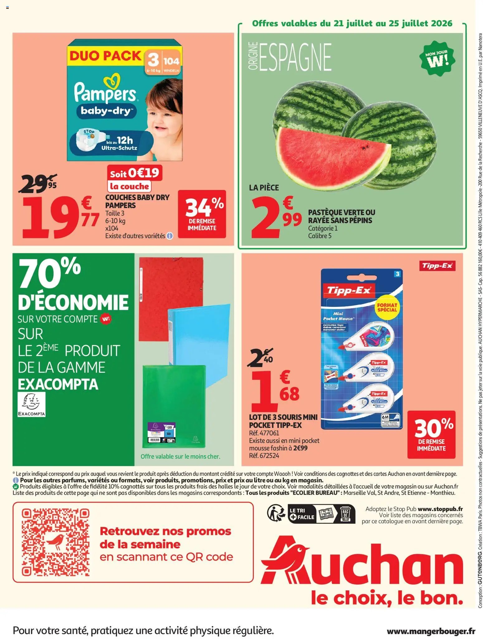 Auchan folder van 21.07.2026 Auchan Promos XXL, rentrée