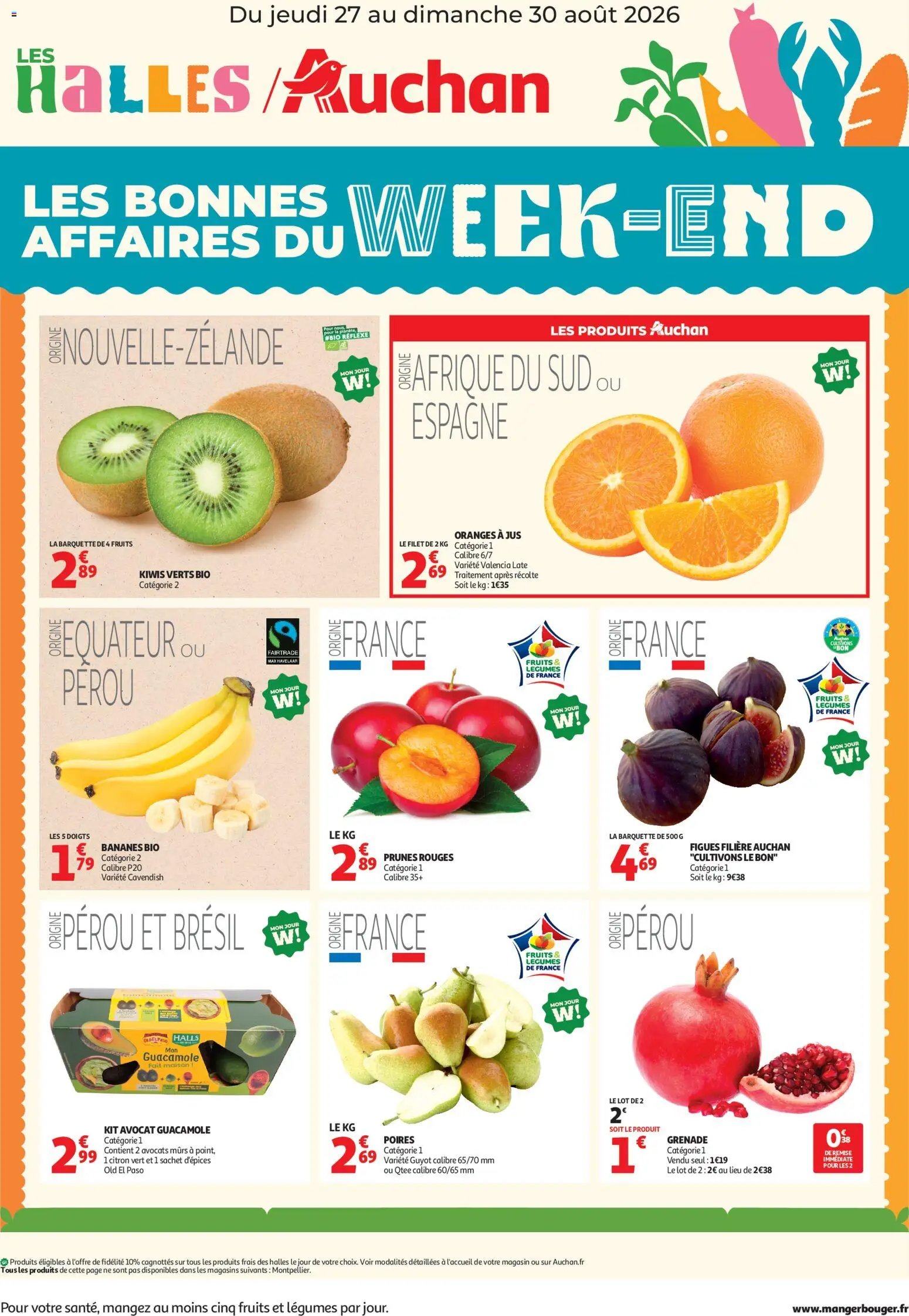 Auchan folder van 27.08.2026 Auchan Les bons plan du week end dans votre hyper