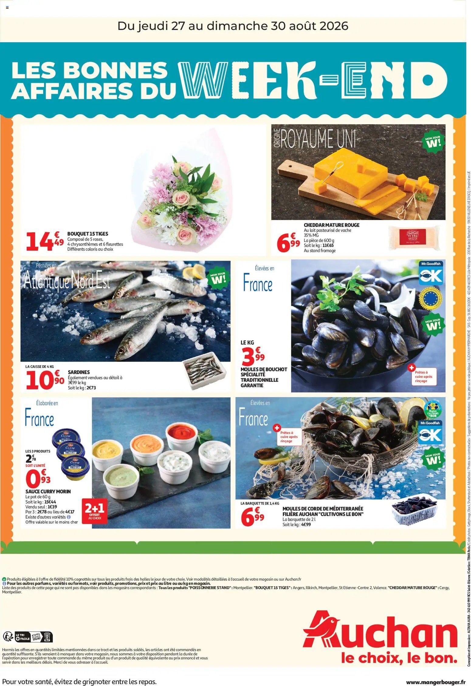 Auchan folder van 27.08.2026 Auchan Les bons plan du week end dans votre hyper