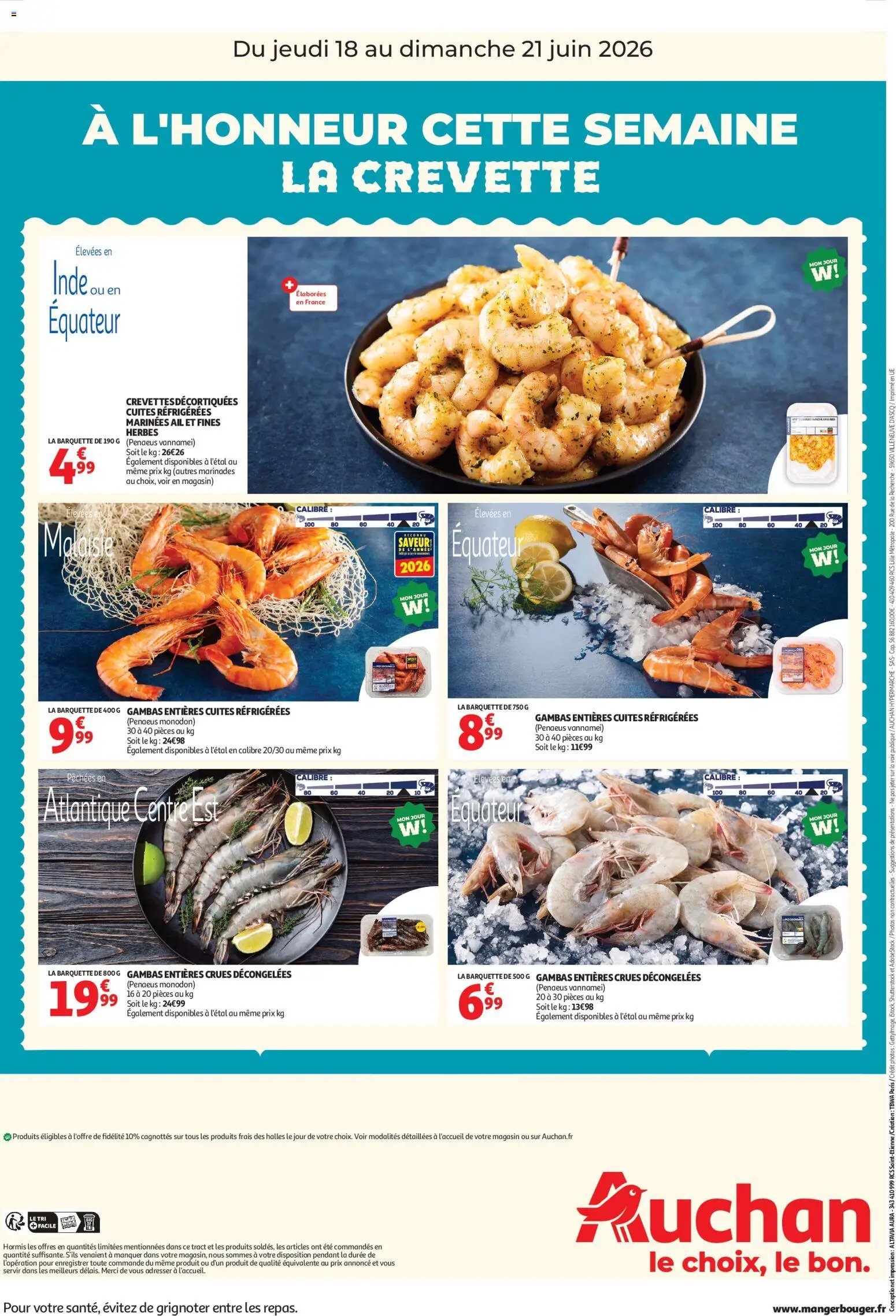 Auchan folder van 18.06.2026 Auchan À l'honneur cette semaine !