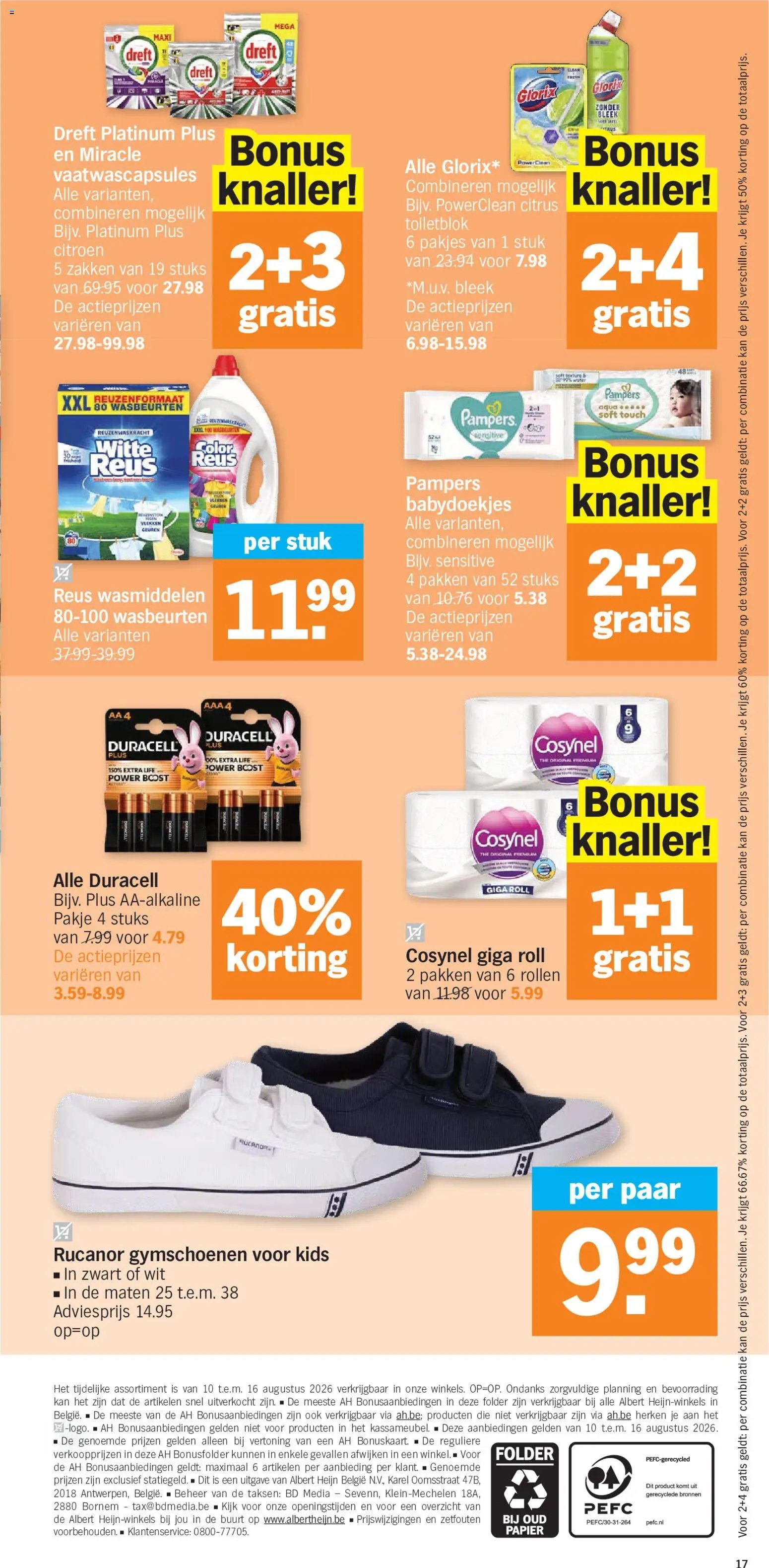 Albert Heijn catalogue à partir du 10.08.2026 Albert Heijn Folder week / de la semaine 33
