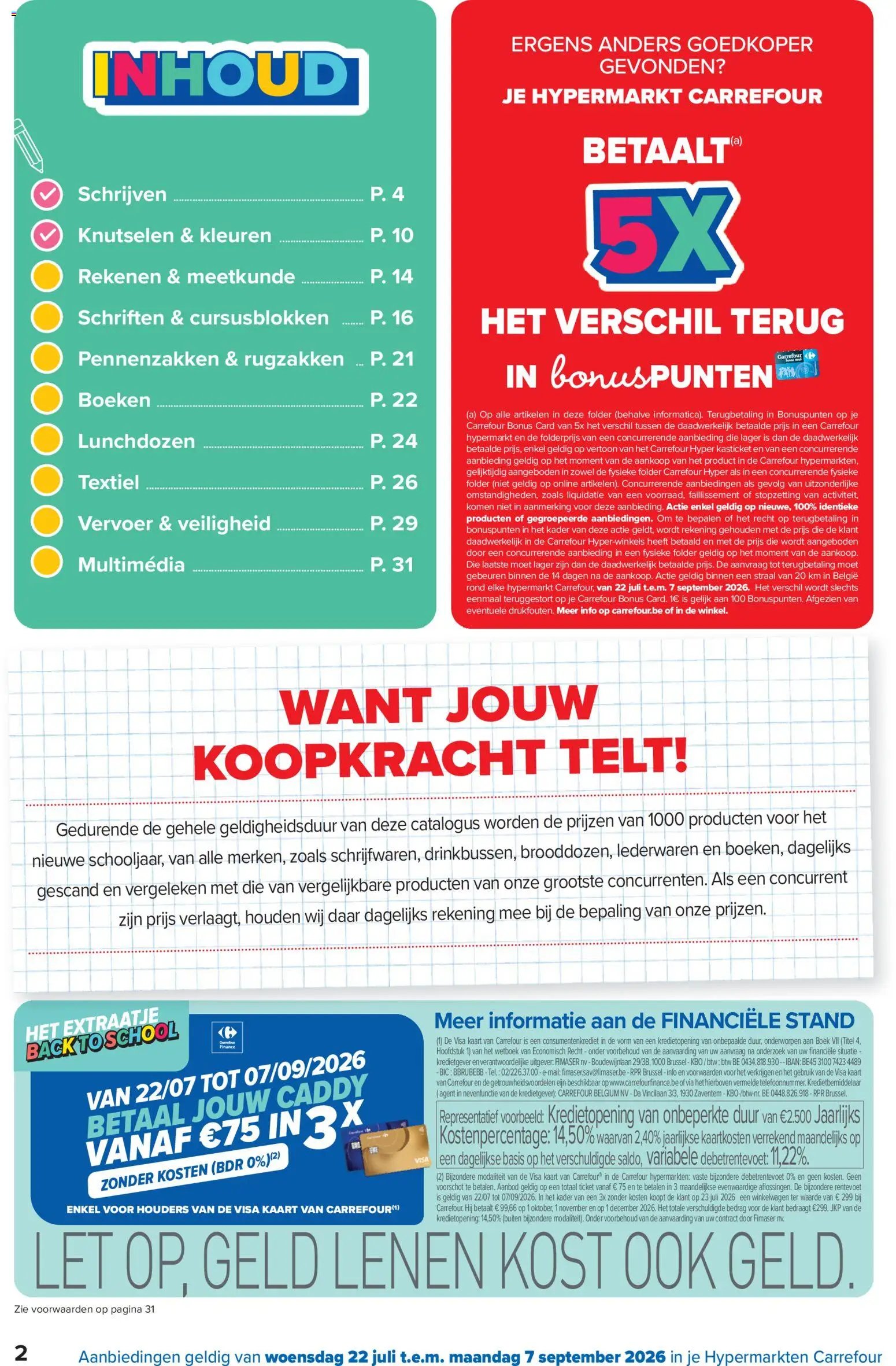 Carrefour folder van 22.07.2026 Carrefour Folder Vlotte Start