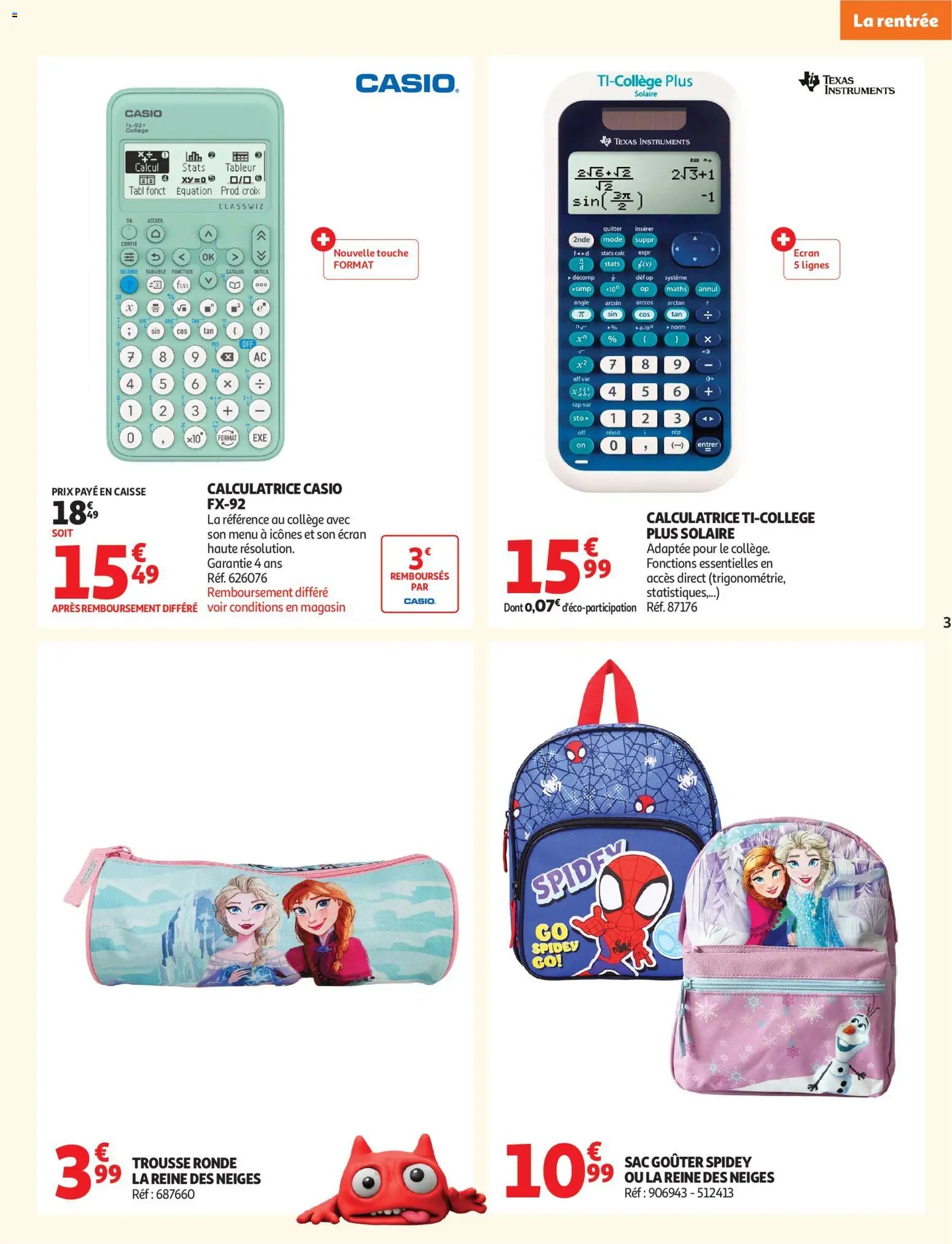 Auchan folder van 11.08.2026 Auchan Rentrée scolaire supers