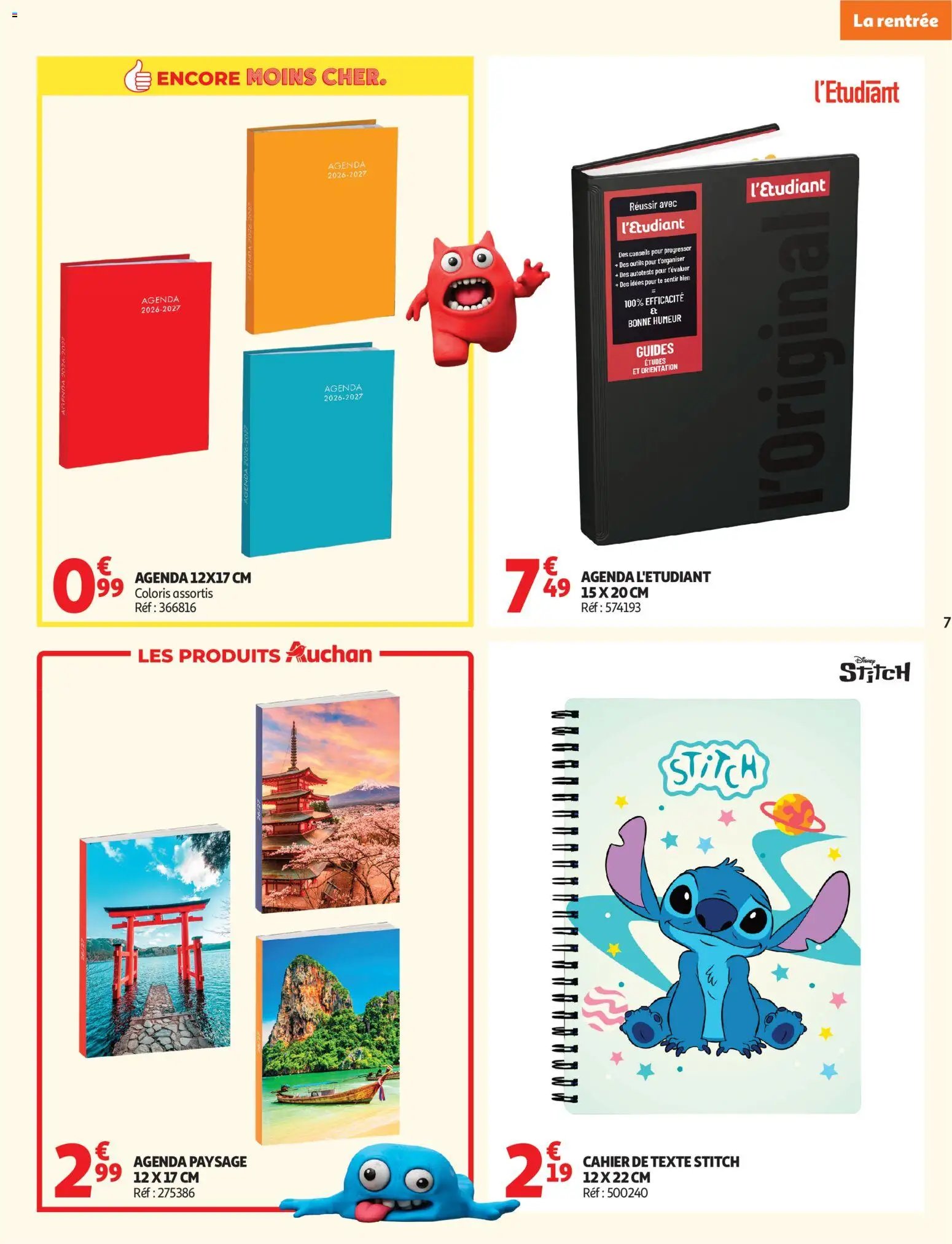 Auchan folder van 11.08.2026 Auchan Rentrée scolaire supers