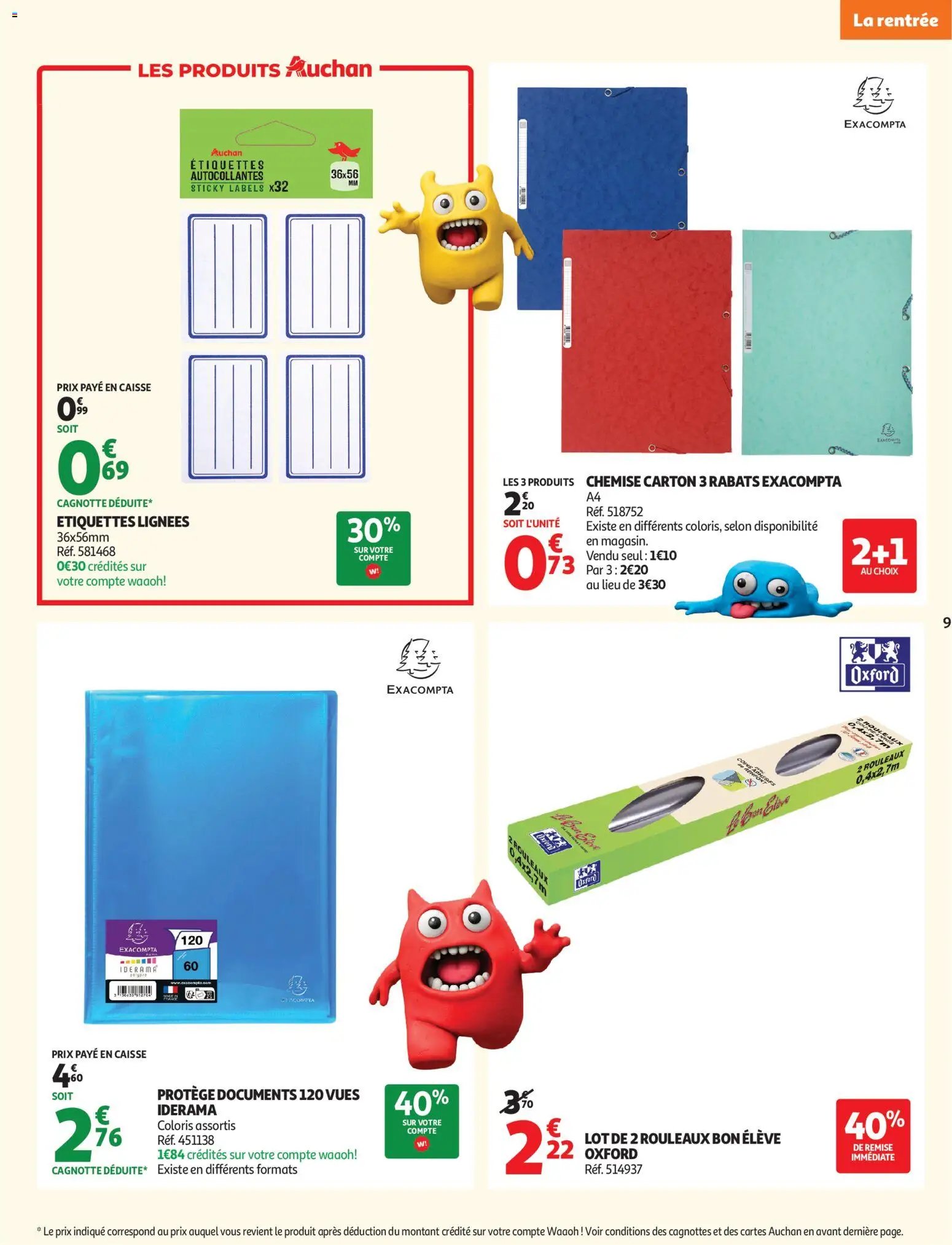 Auchan folder van 11.08.2026 Auchan Rentrée scolaire supers