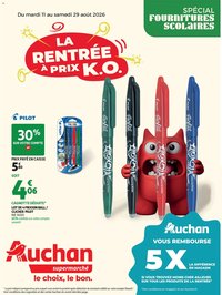Auchan folder van 11.08.2026 Auchan Rentrée scolaire supers