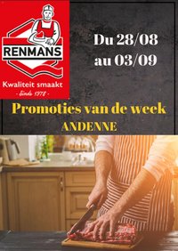 Renmans folder van 28.08.2026 Renmans Folder / Publicité