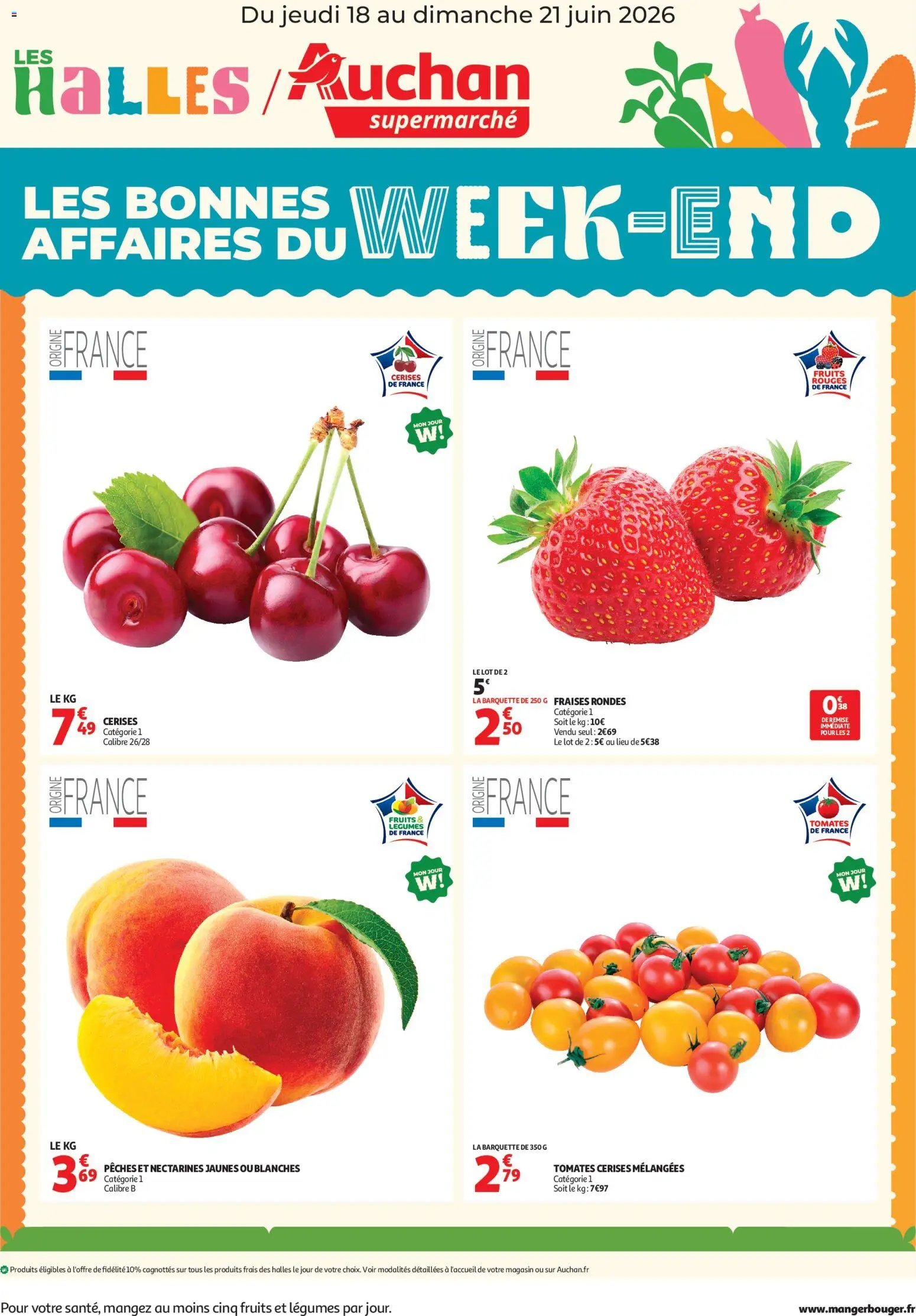 Auchan folder van 18.06.2026 Auchan Les bons plans du week-end dans votre super !