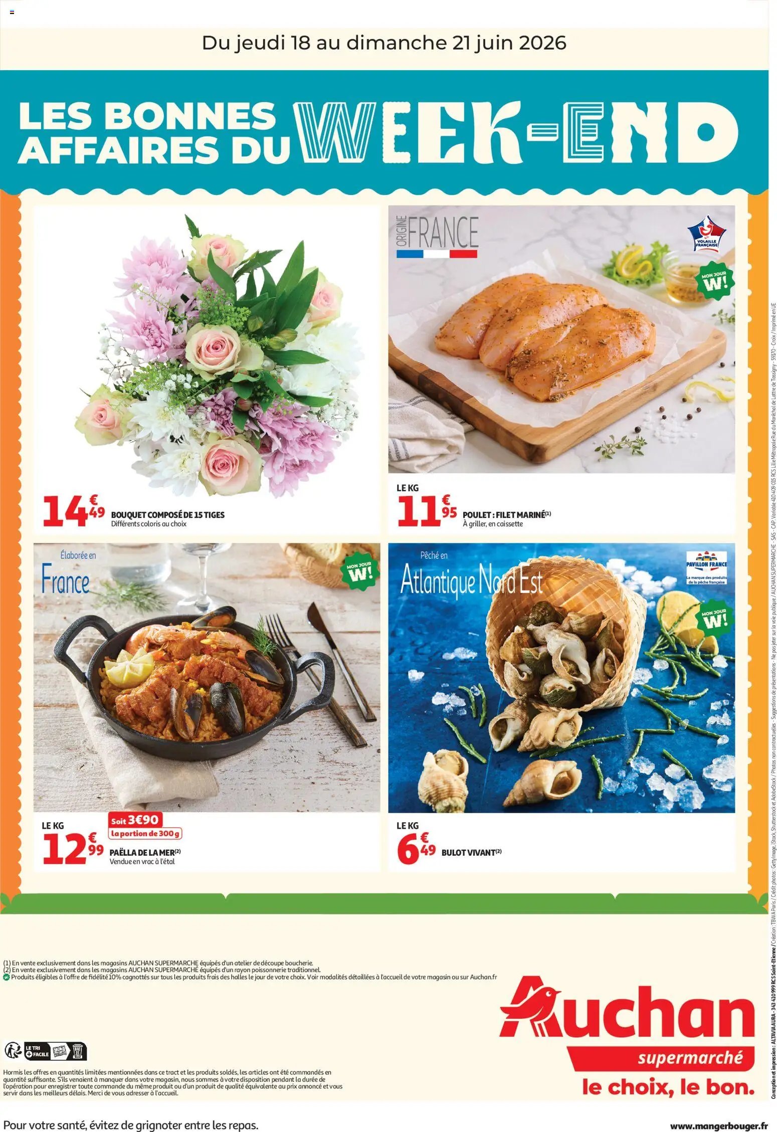 Auchan folder van 18.06.2026 Auchan Les bons plans du week-end dans votre super !