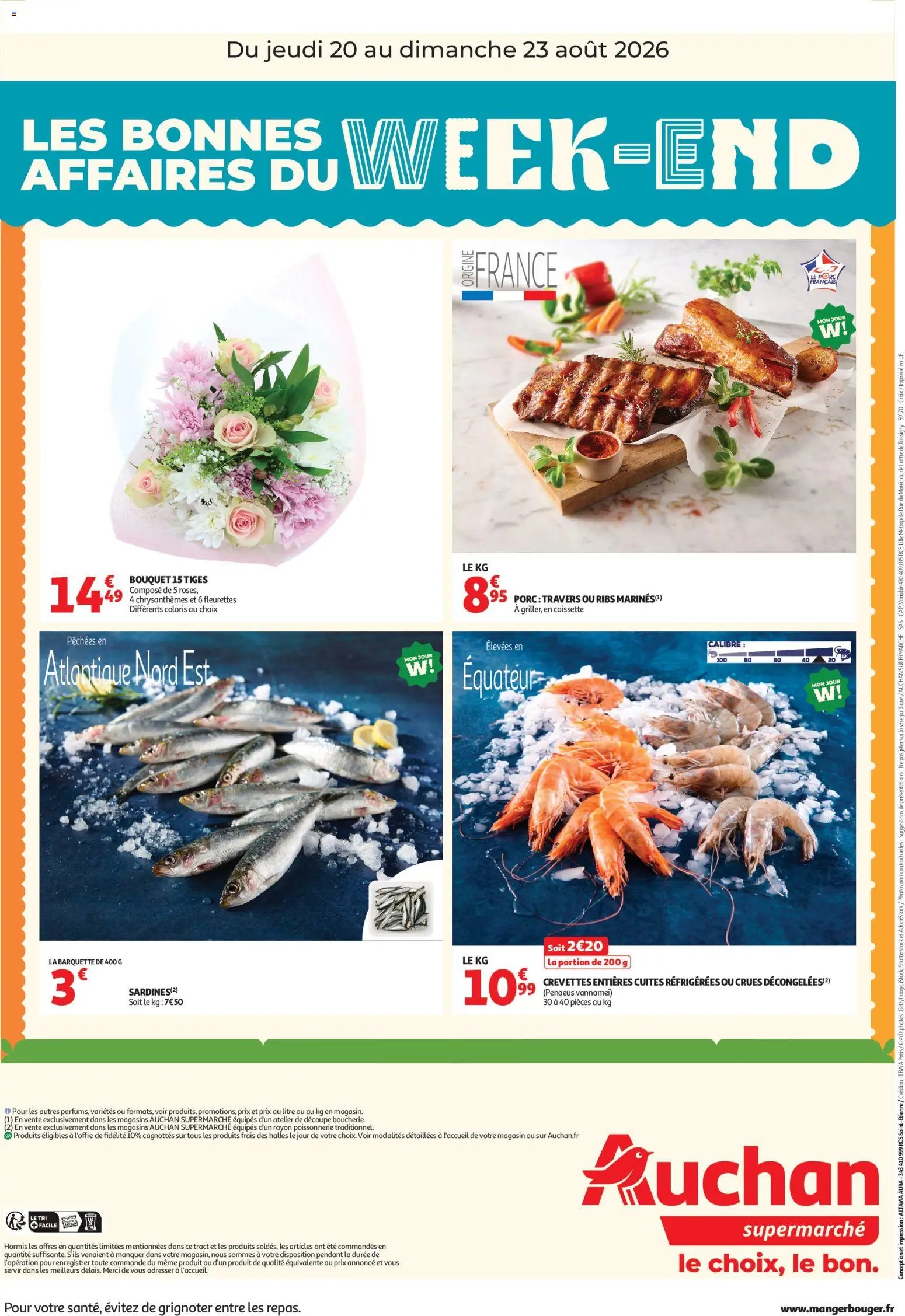 Auchan folder van 20.08.2026 Auchan Bons plans du week end