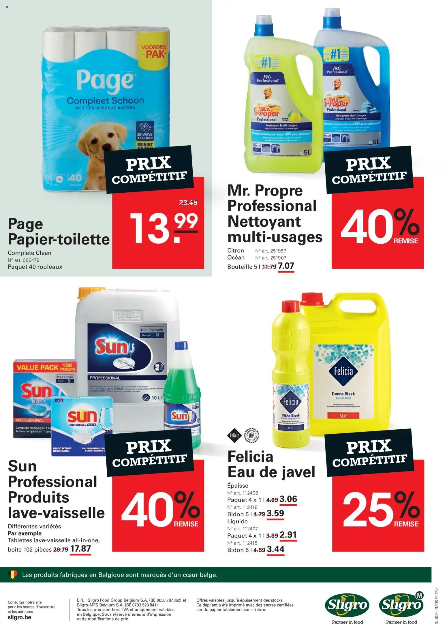 Sligro folder vanaf 29/10/2026