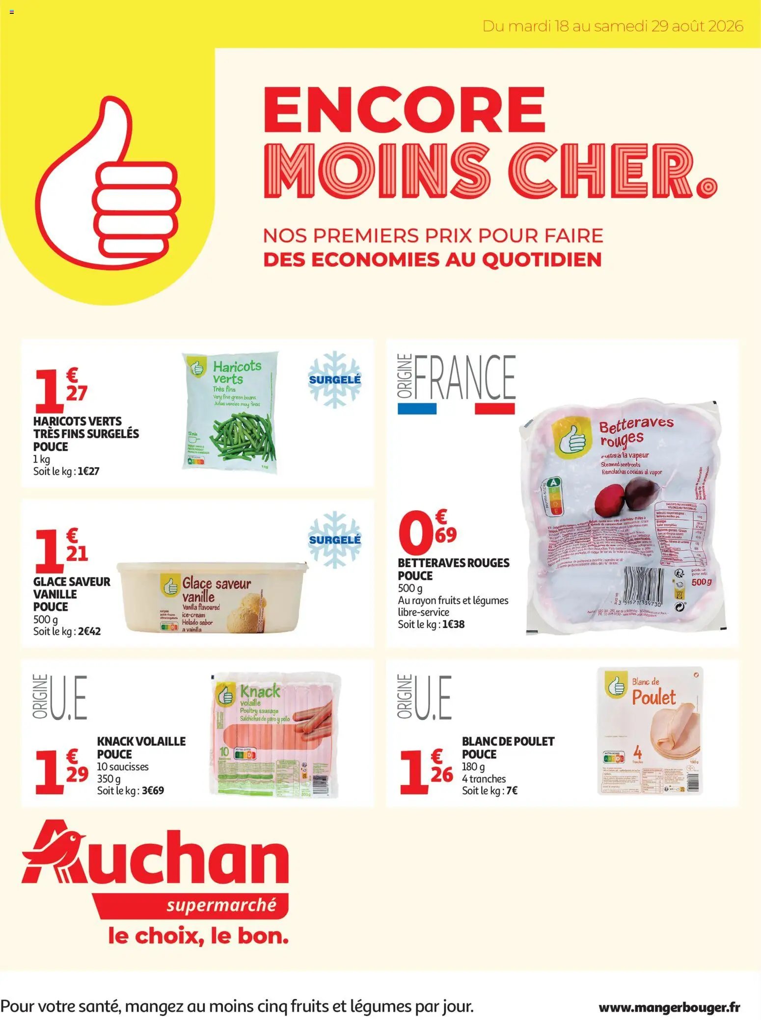 Auchan folder van 18.08.2026 Auchan Halles, tops supers