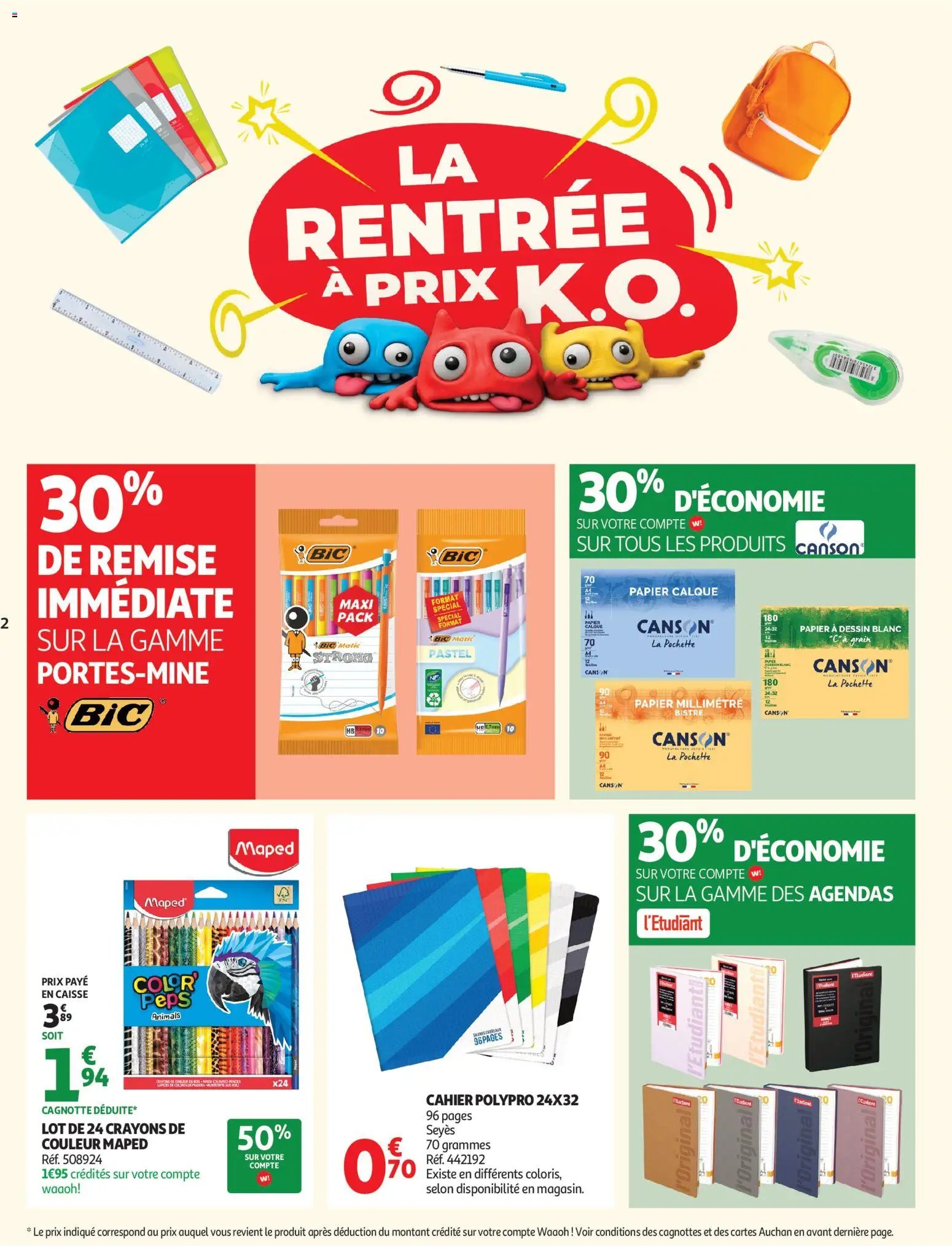 Auchan folder van 11.08.2026 Auchan Rentrée prix KO supers