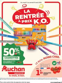 Auchan folder van 11.08.2026 Auchan Rentrée prix KO supers