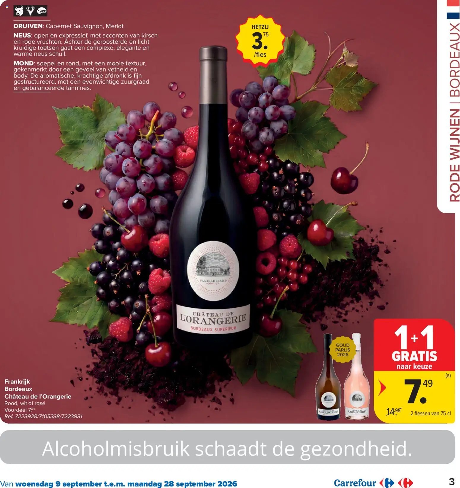 Carrefour market folder van 09.09.2026 Carrefour market Wijnfestivaal