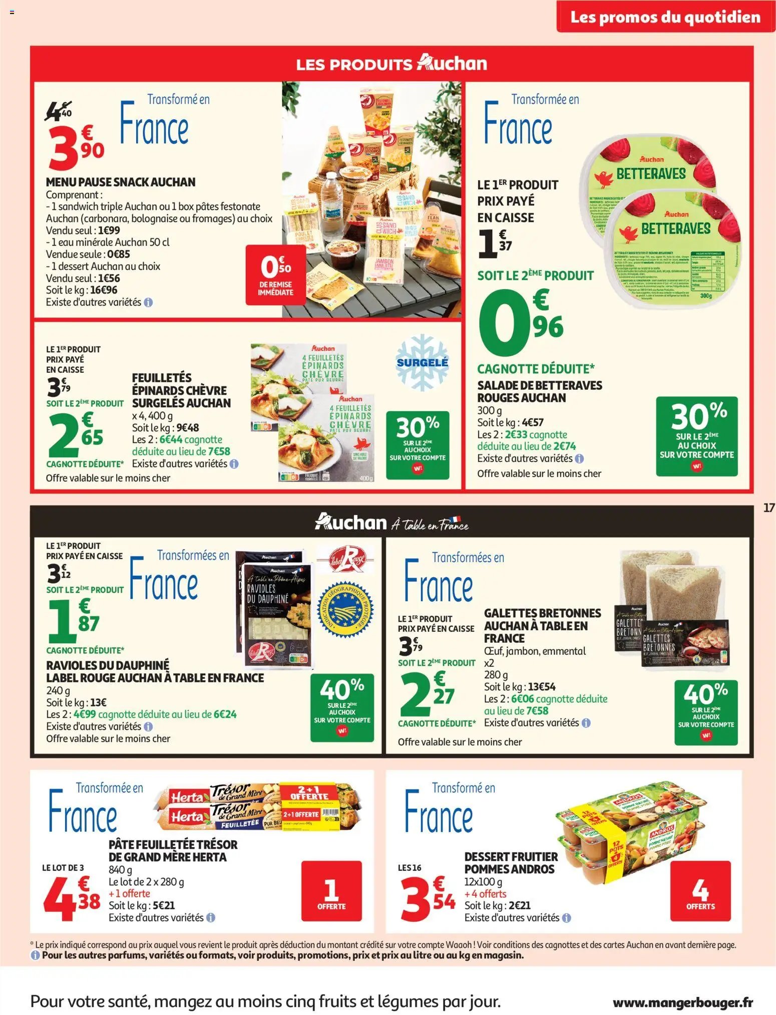 Auchan folder van 11.08.2026 Auchan Rentrée prix KO hypers