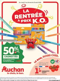 Auchan folder van 11.08.2026 Auchan Rentrée prix KO hypers