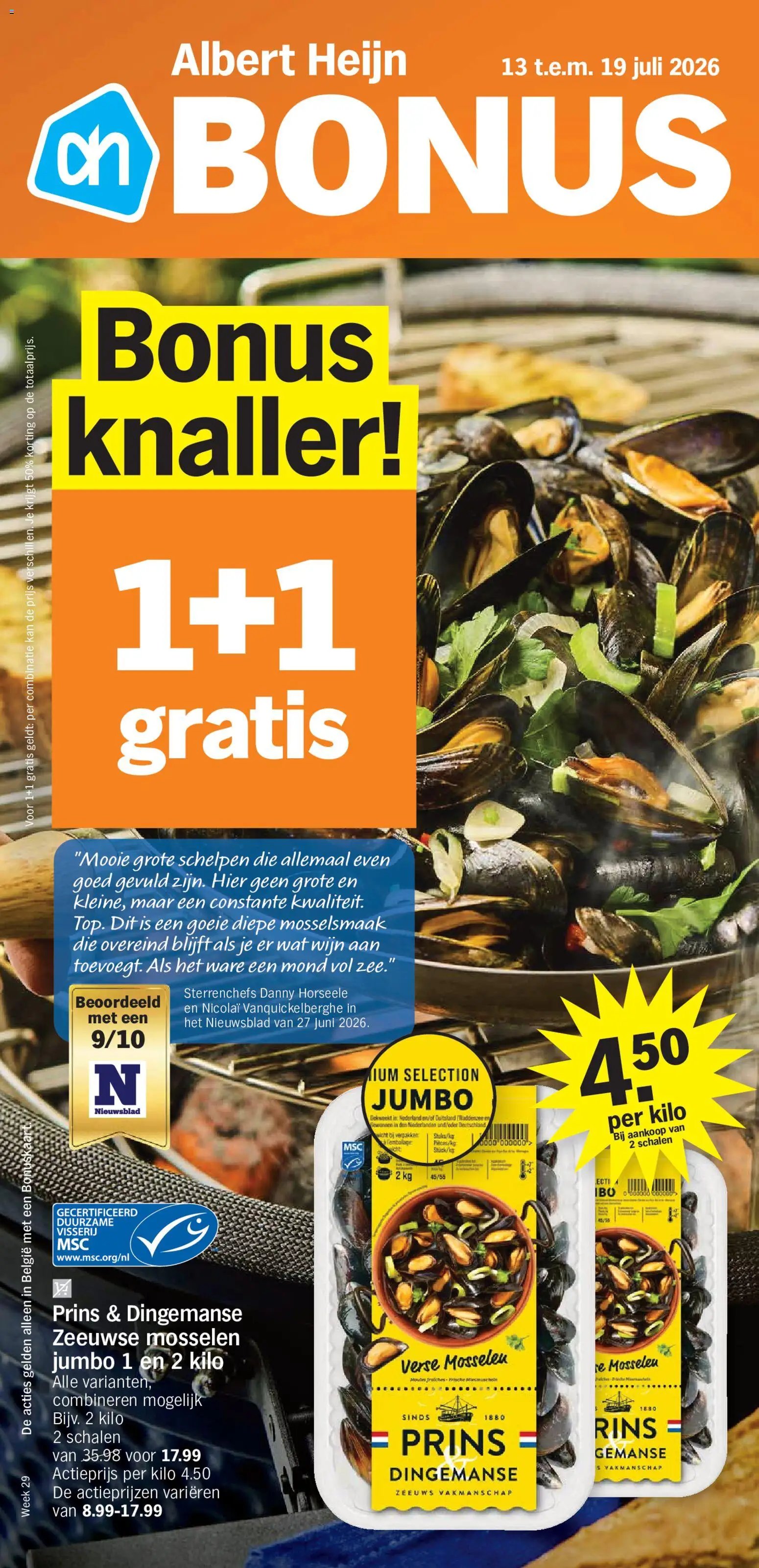 Albert Heijn folder van 13.07.2026 Albert Heijn Folder week / de la semaine 29