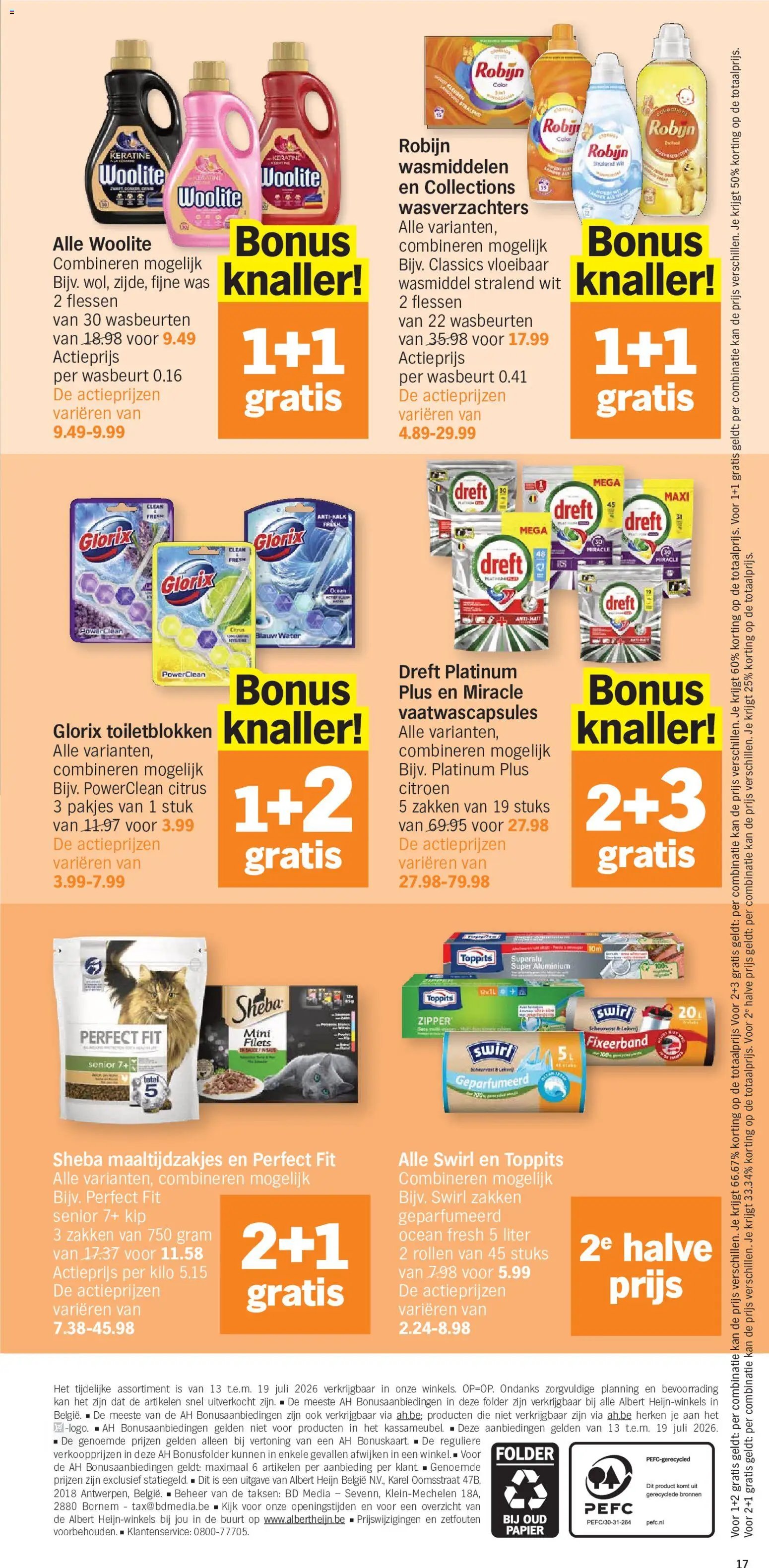 Albert Heijn folder van 13.07.2026 Albert Heijn Folder week / de la semaine 29